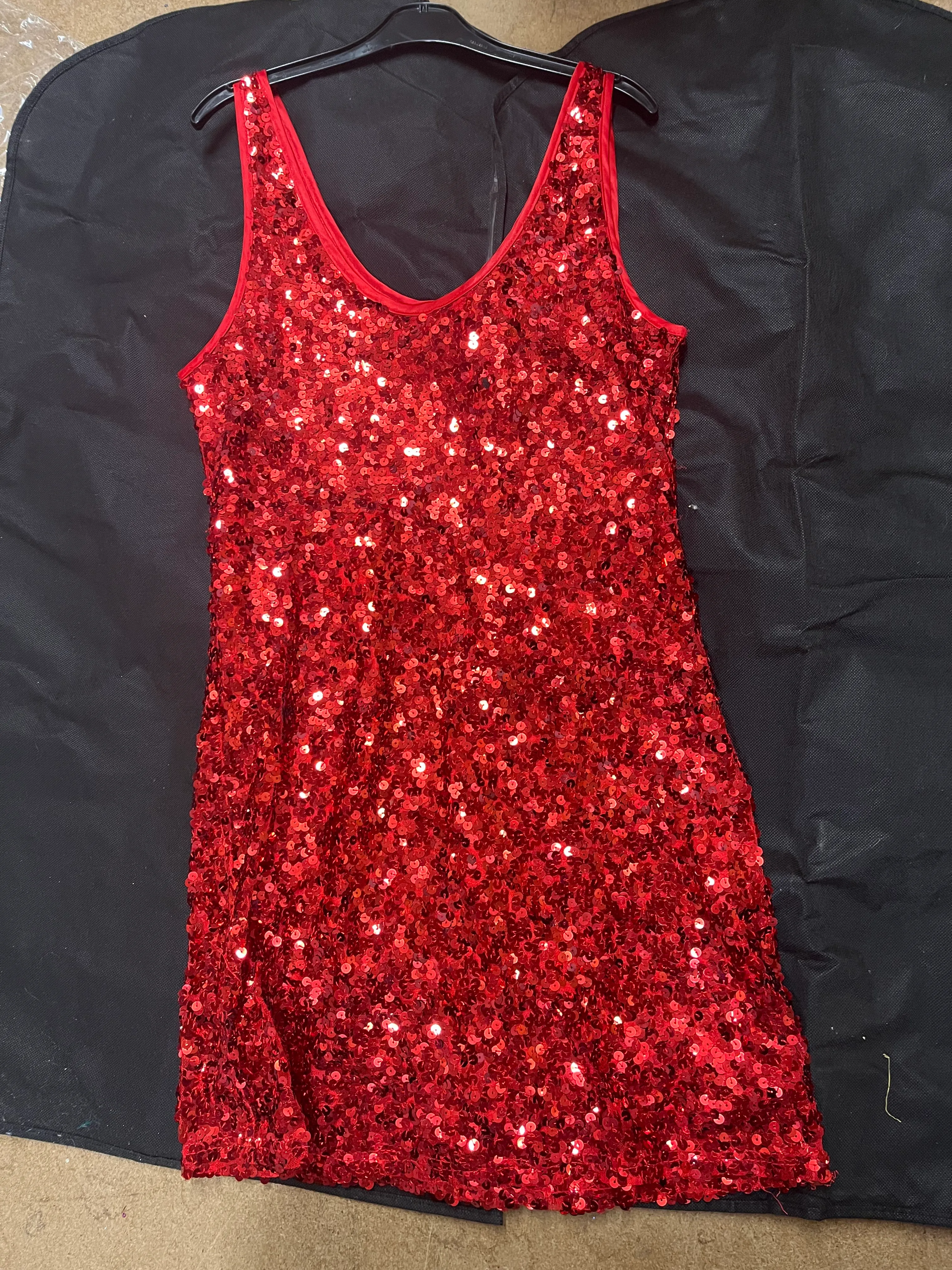 Dress- red sequin 