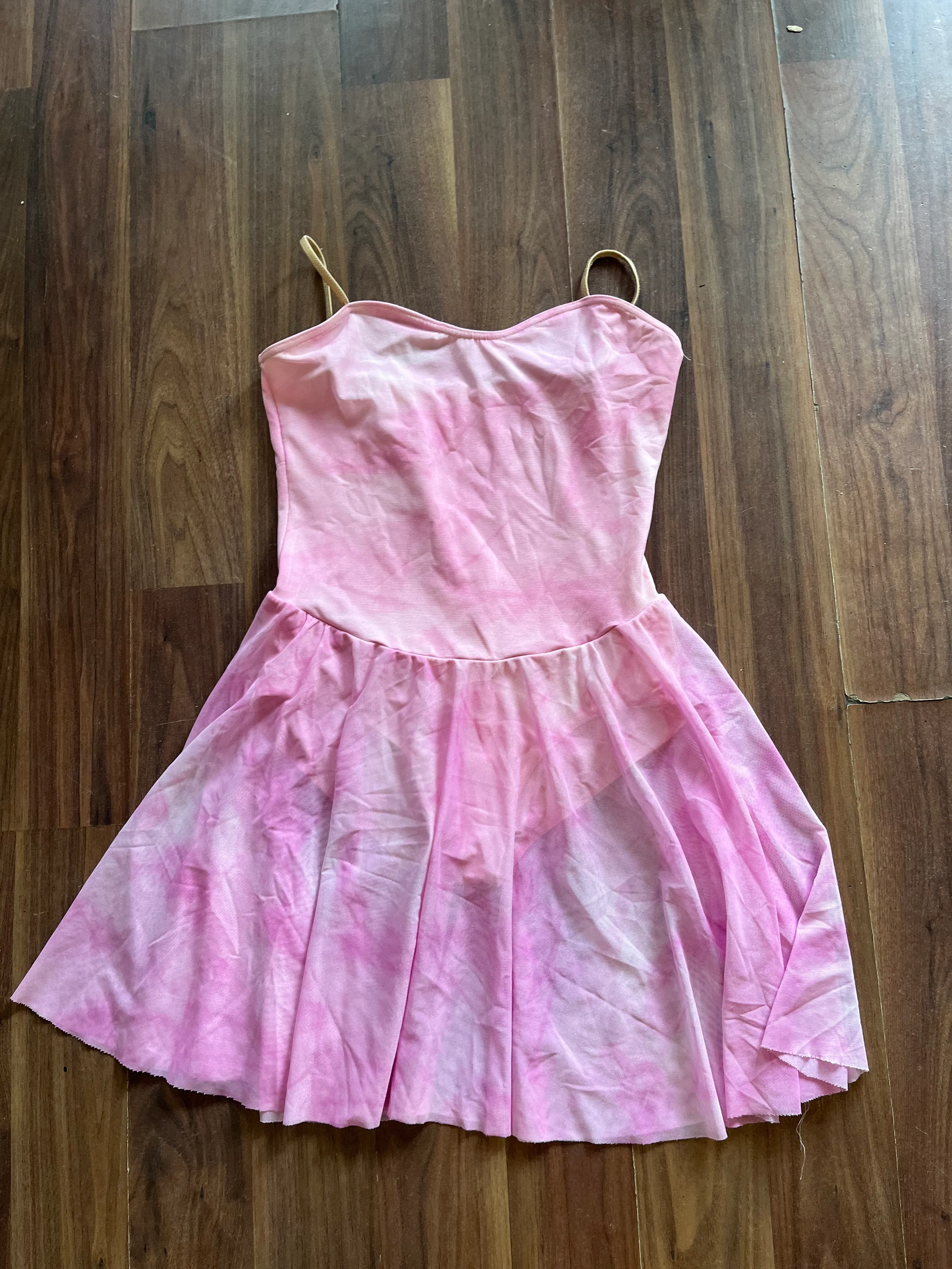 Lyrical dress - pink tie dye 