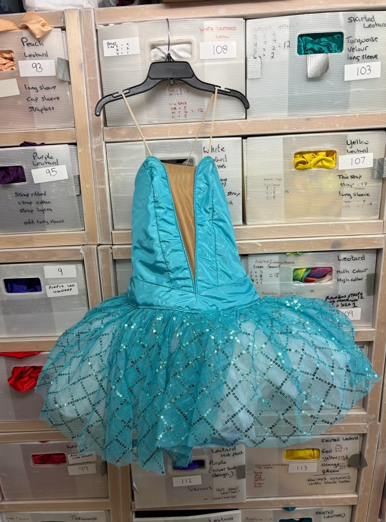 Tutu- Turquoise sequin design