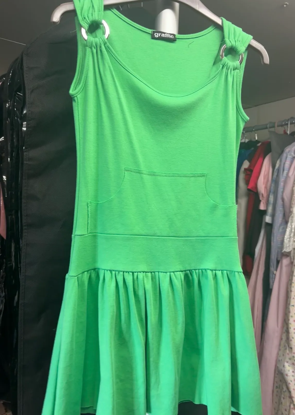 Dress- Green and Silver