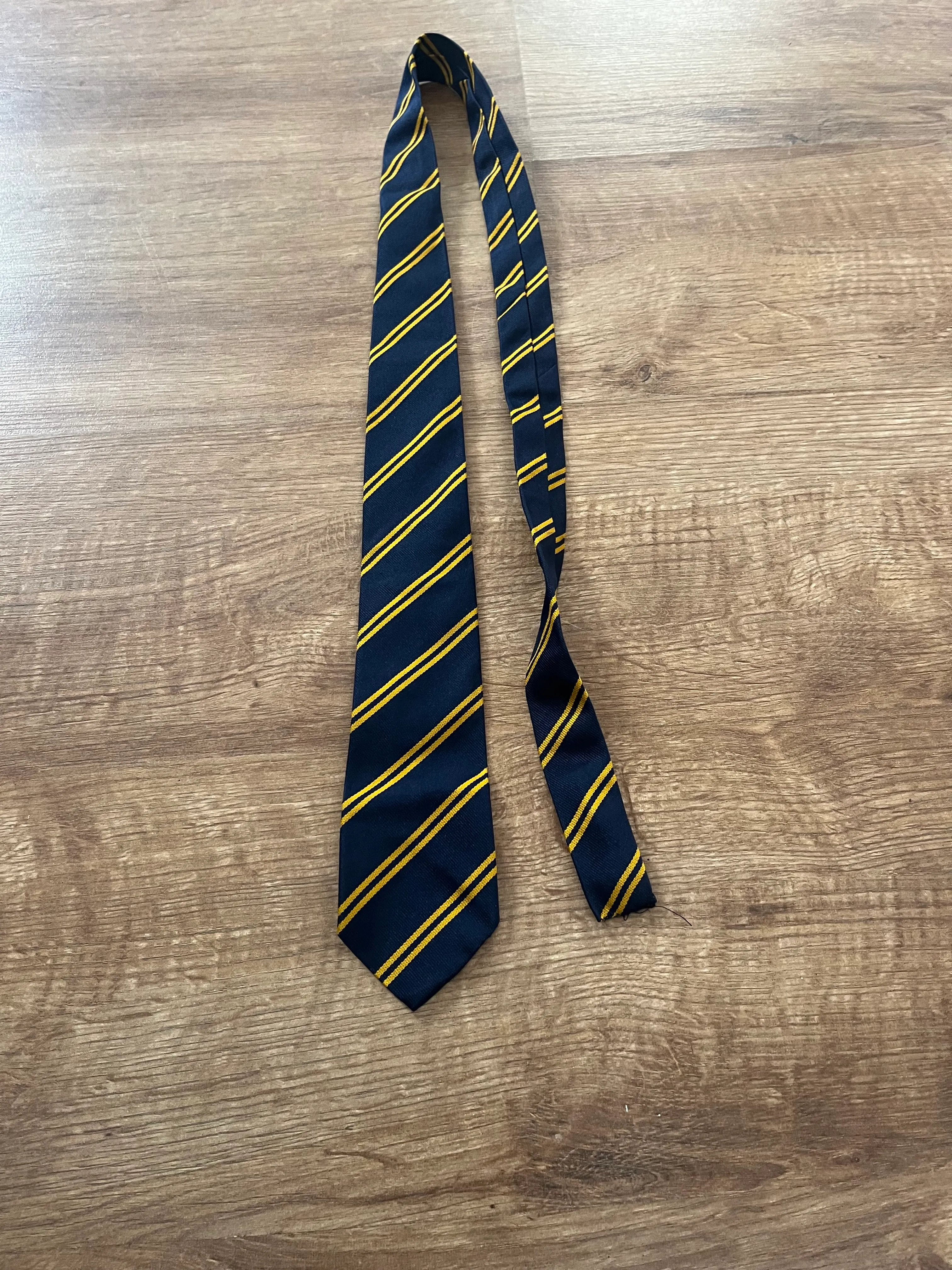 Tie- Orange and Navy striped