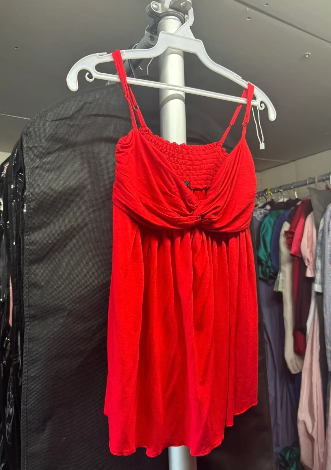 Dress- bright red