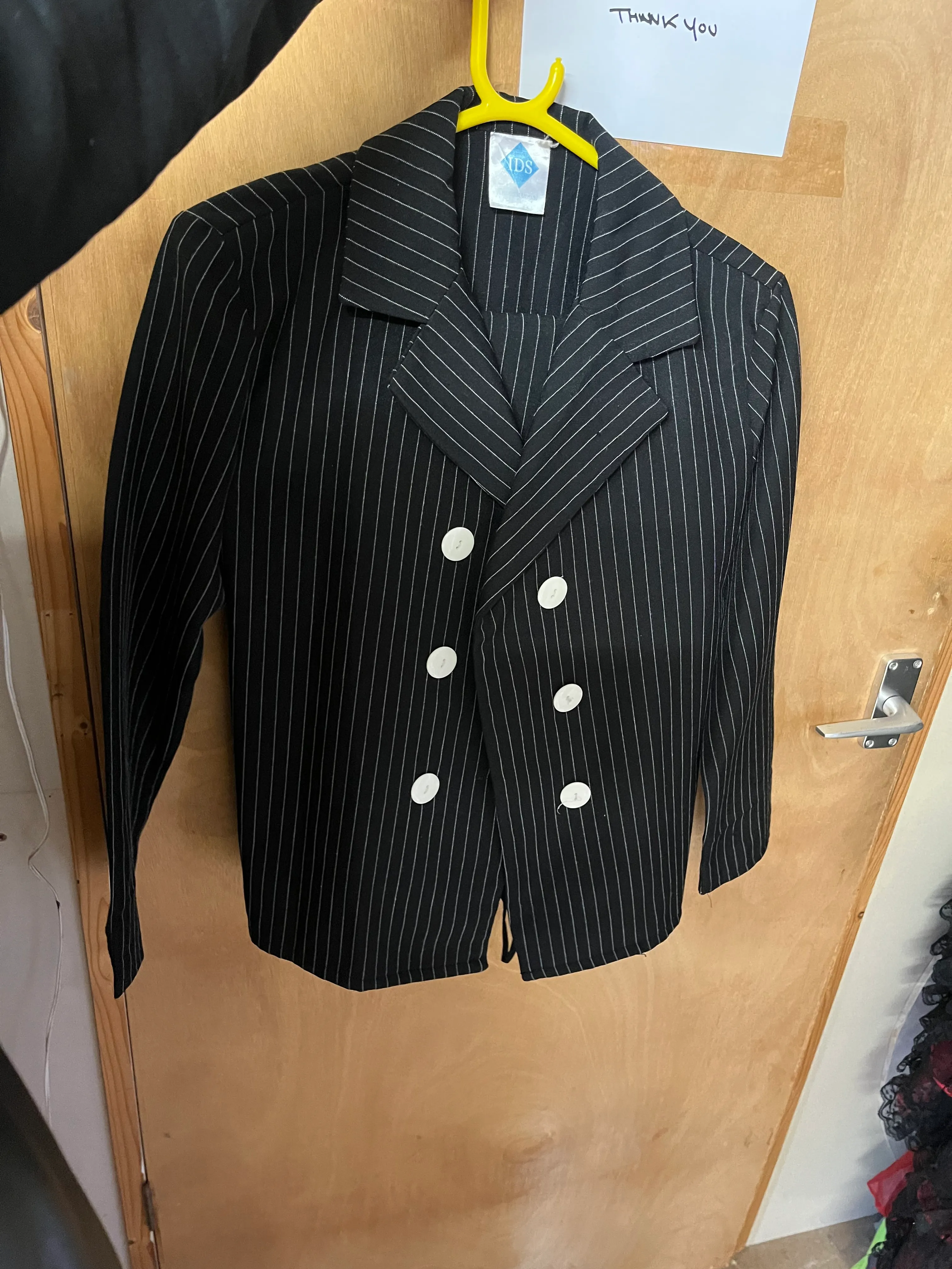 Two-piece- Black pinstripe gangster
