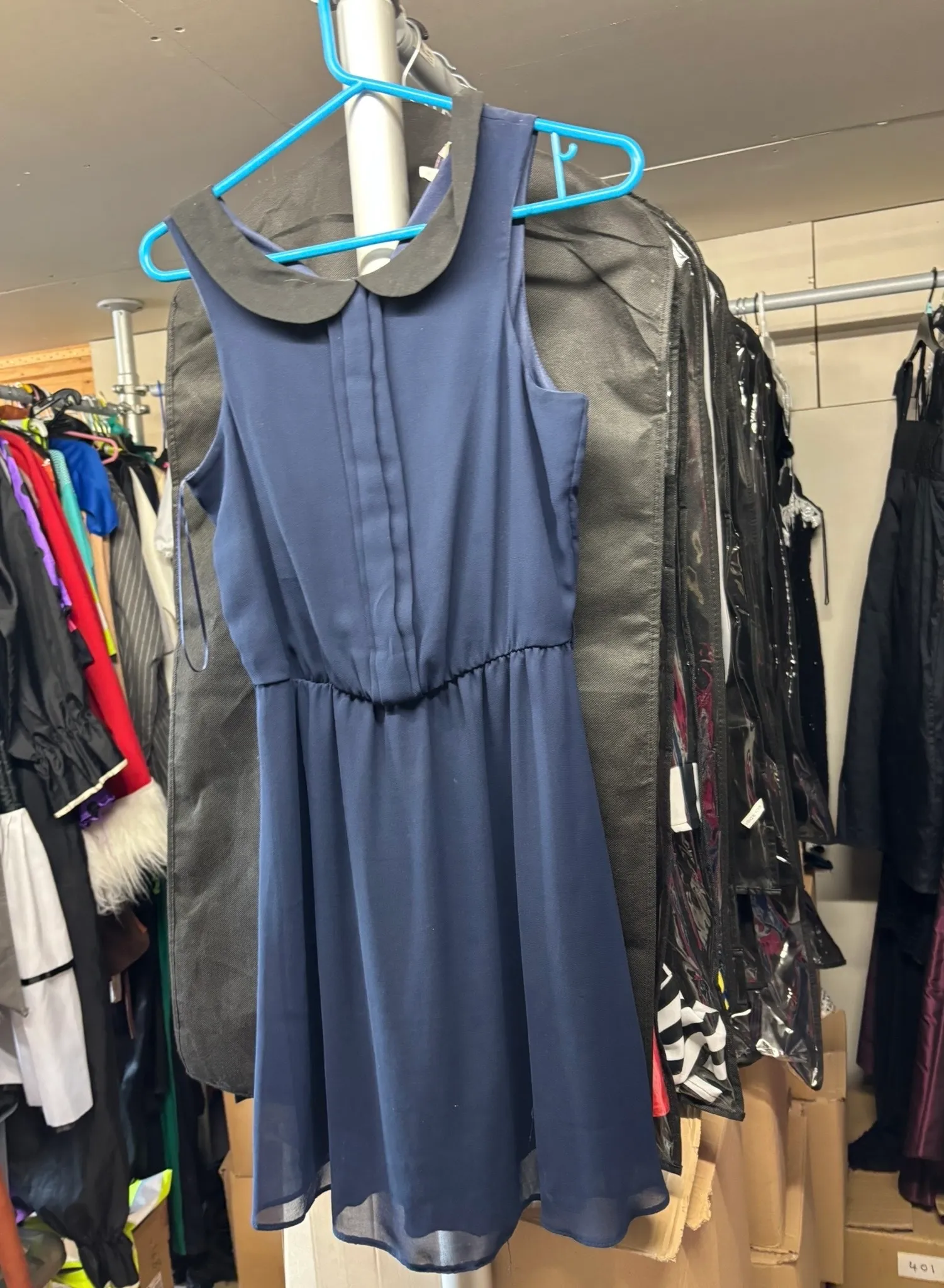 Dress- Navy and black design 