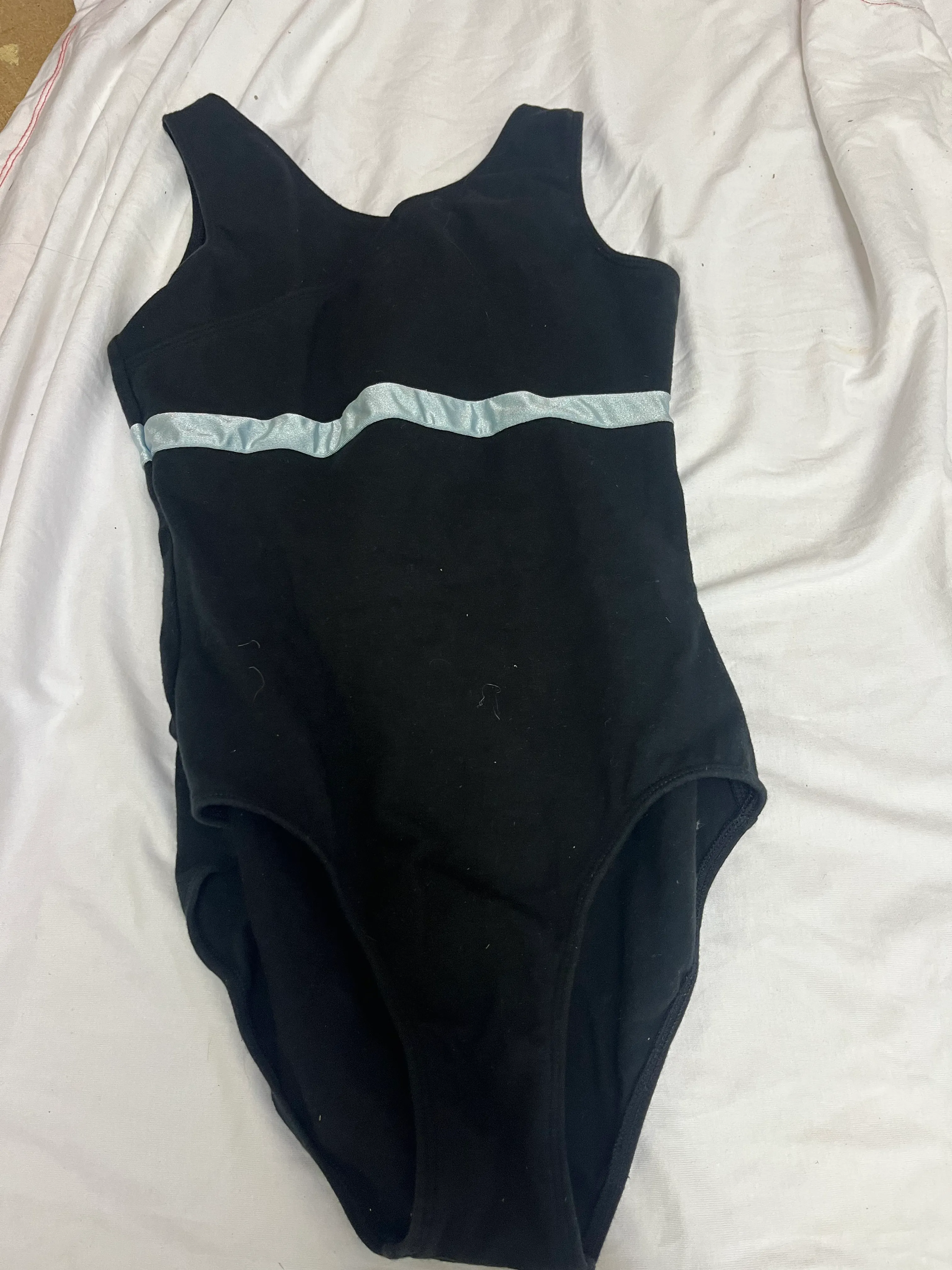 Leotard- Black and Grey stripe