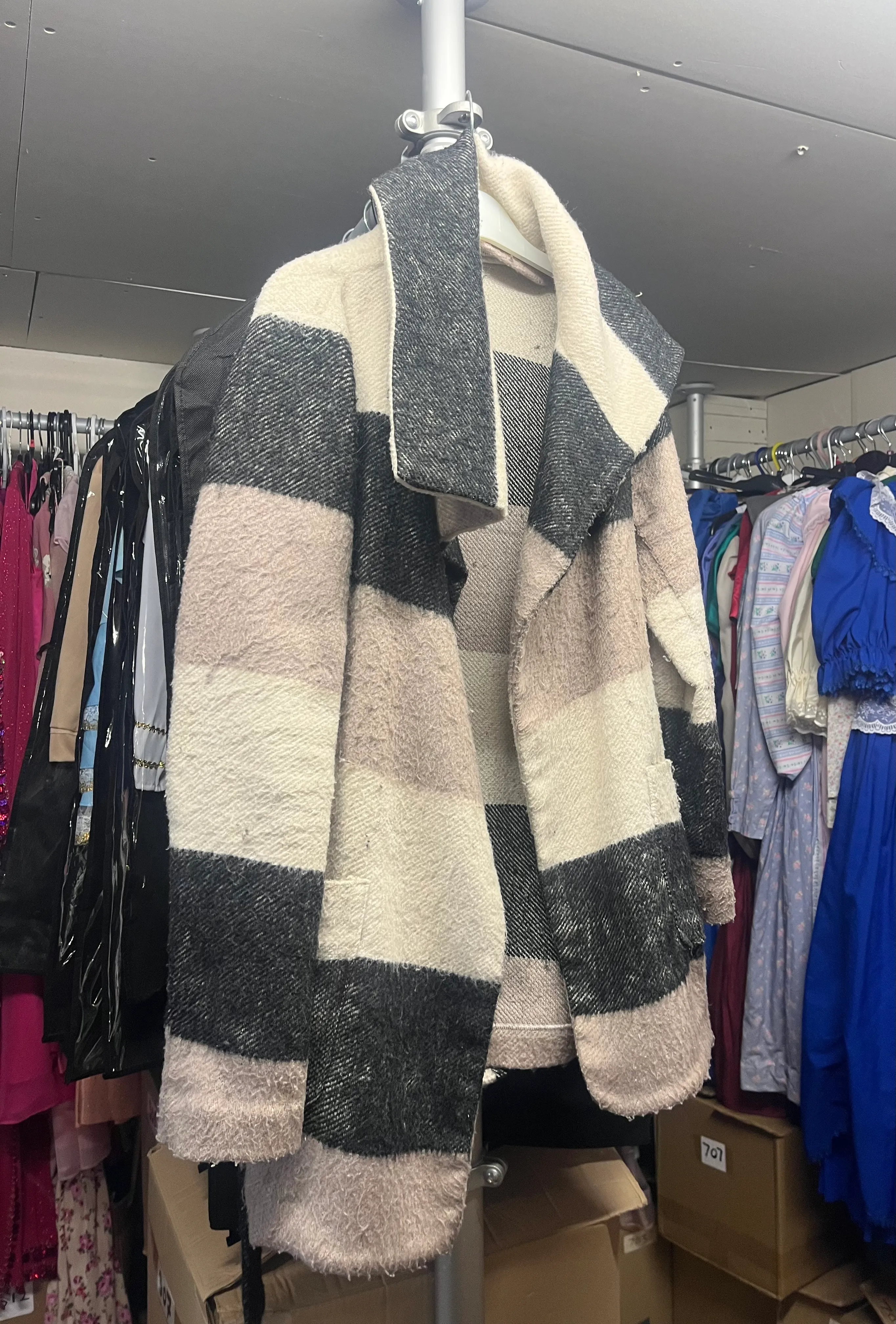 Jacket- Checked Coat