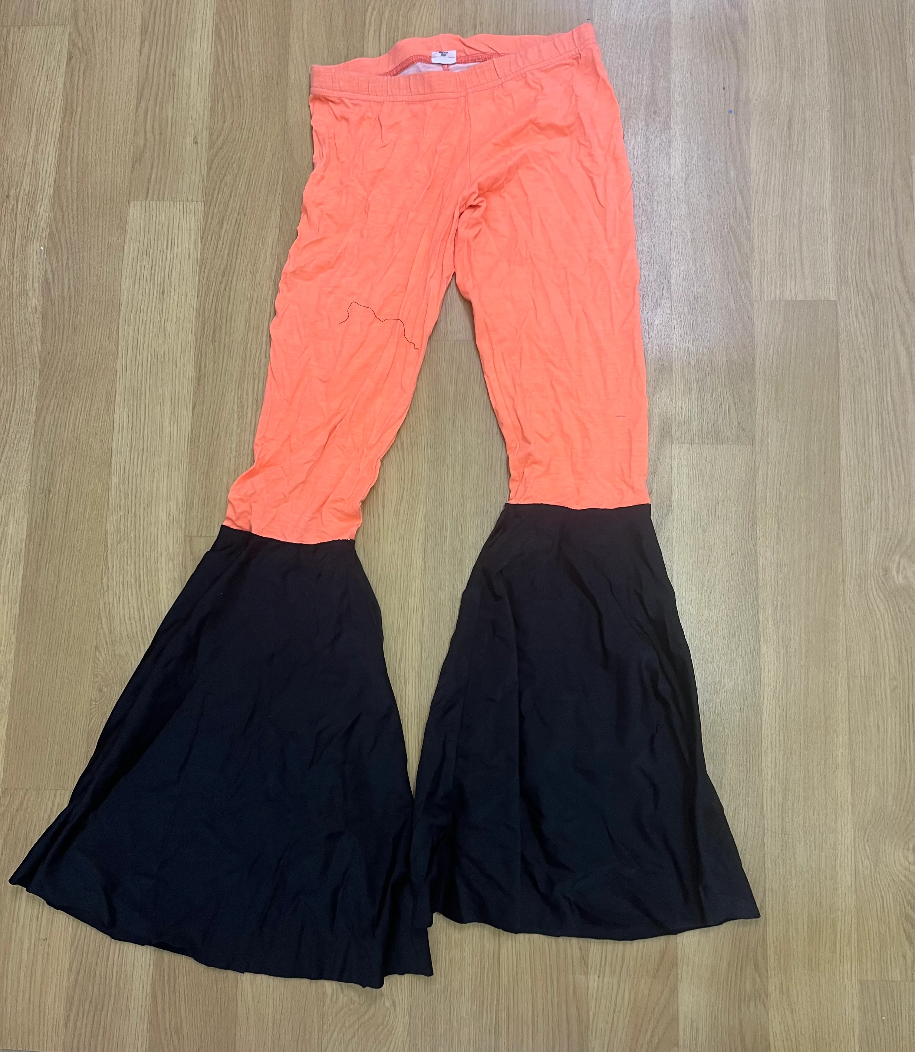 Trousers- Orange and Black Flares