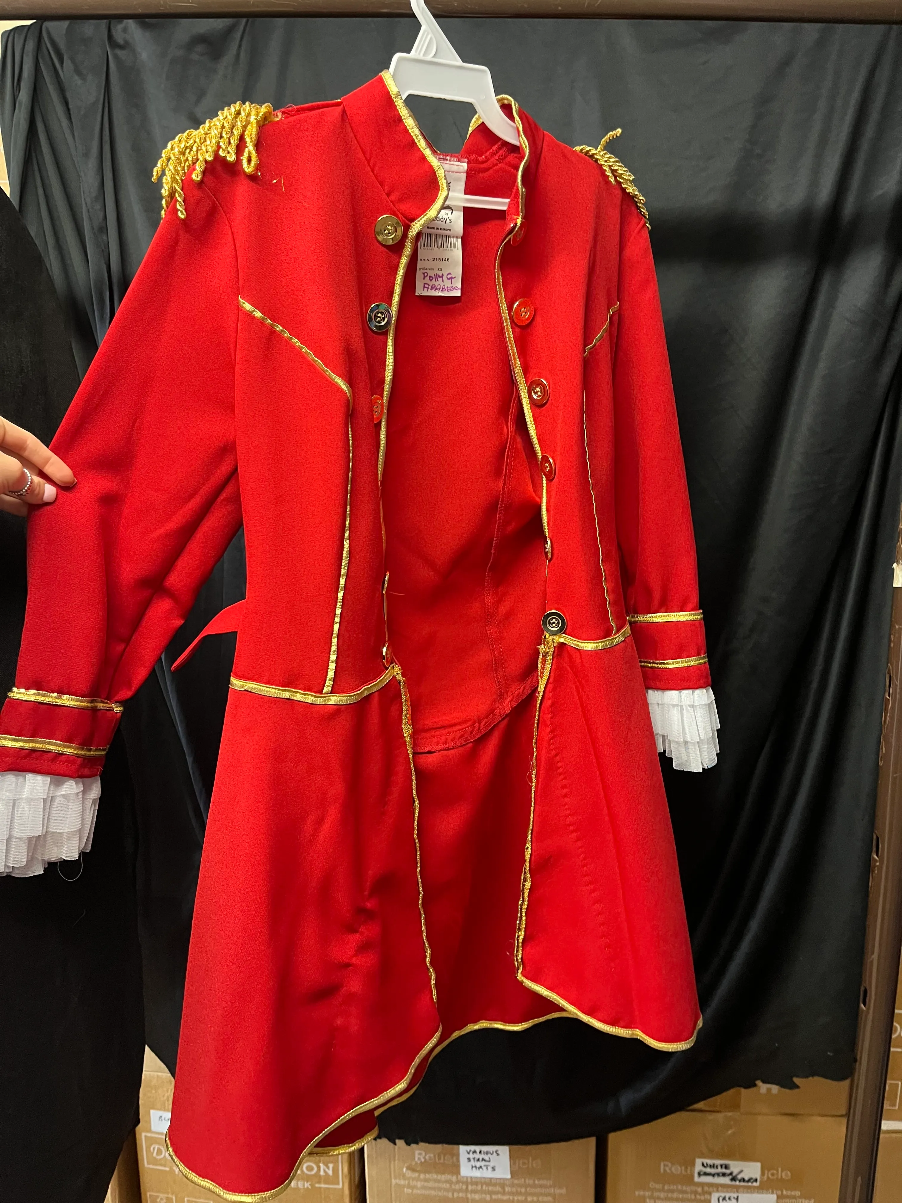 Character- red and gold tailcoat