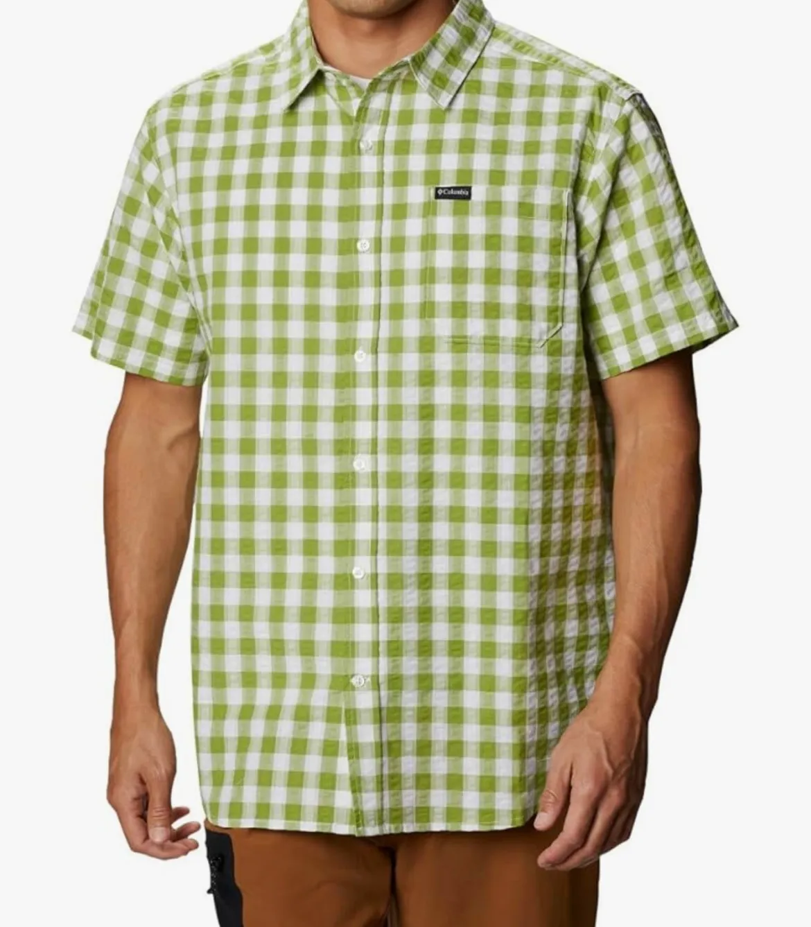 Top- Green checked shirt