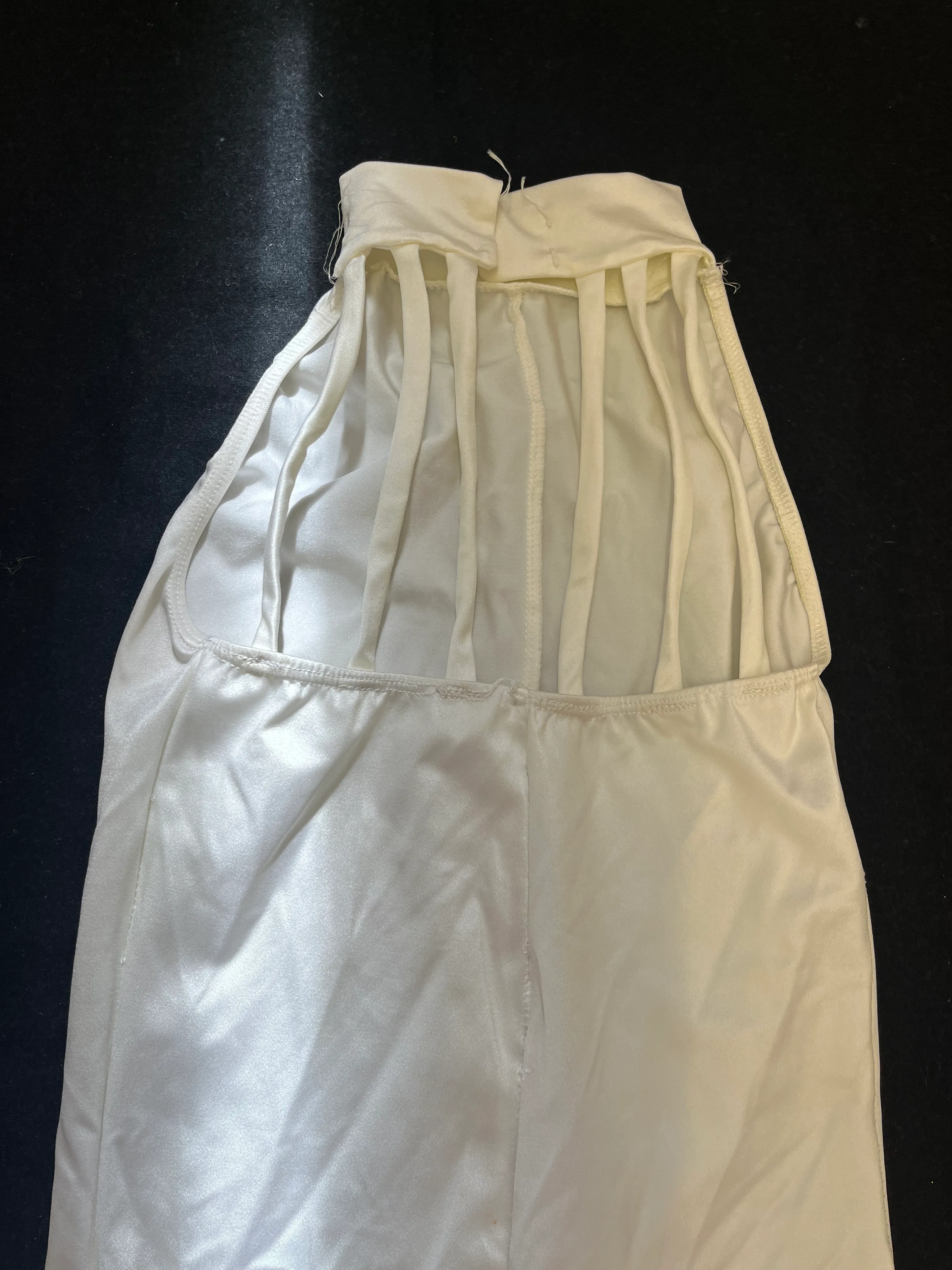 Jumpsuit- White (some with silver design)