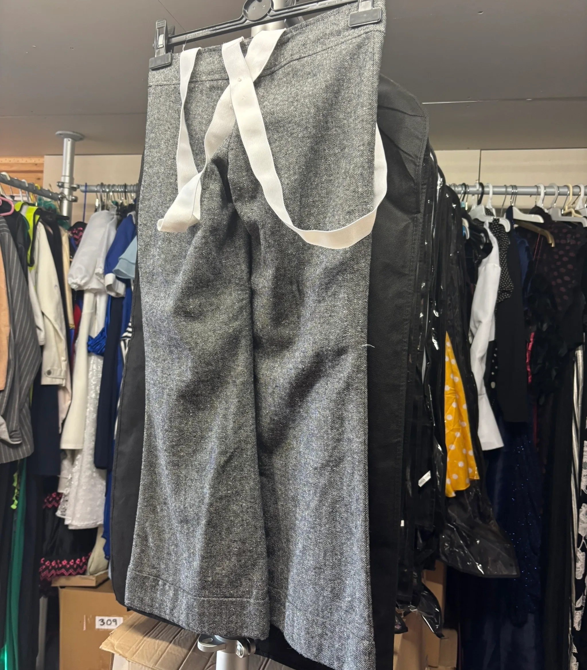 Trousers- Grey Braces