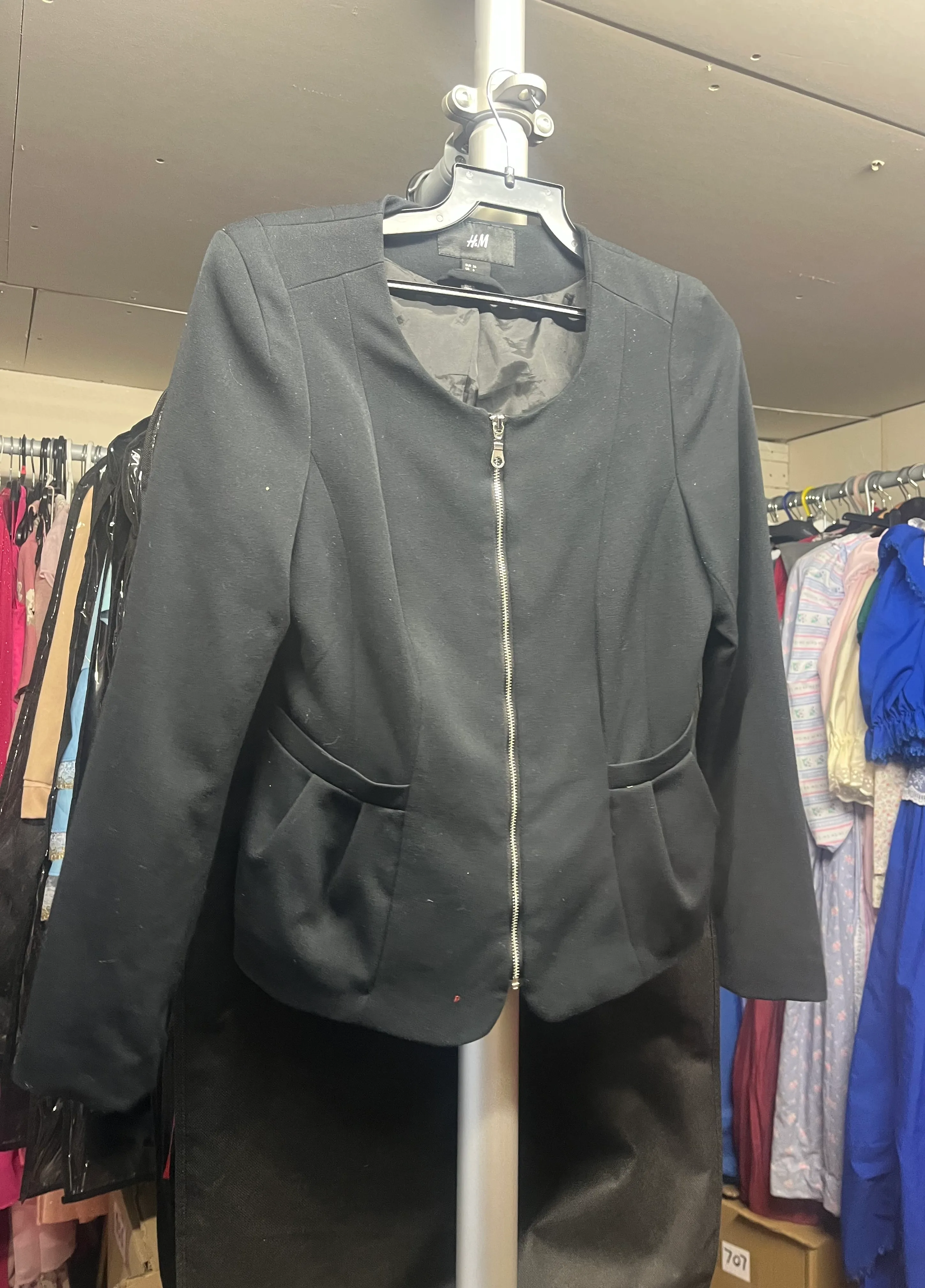 Jacket- Black And Silver