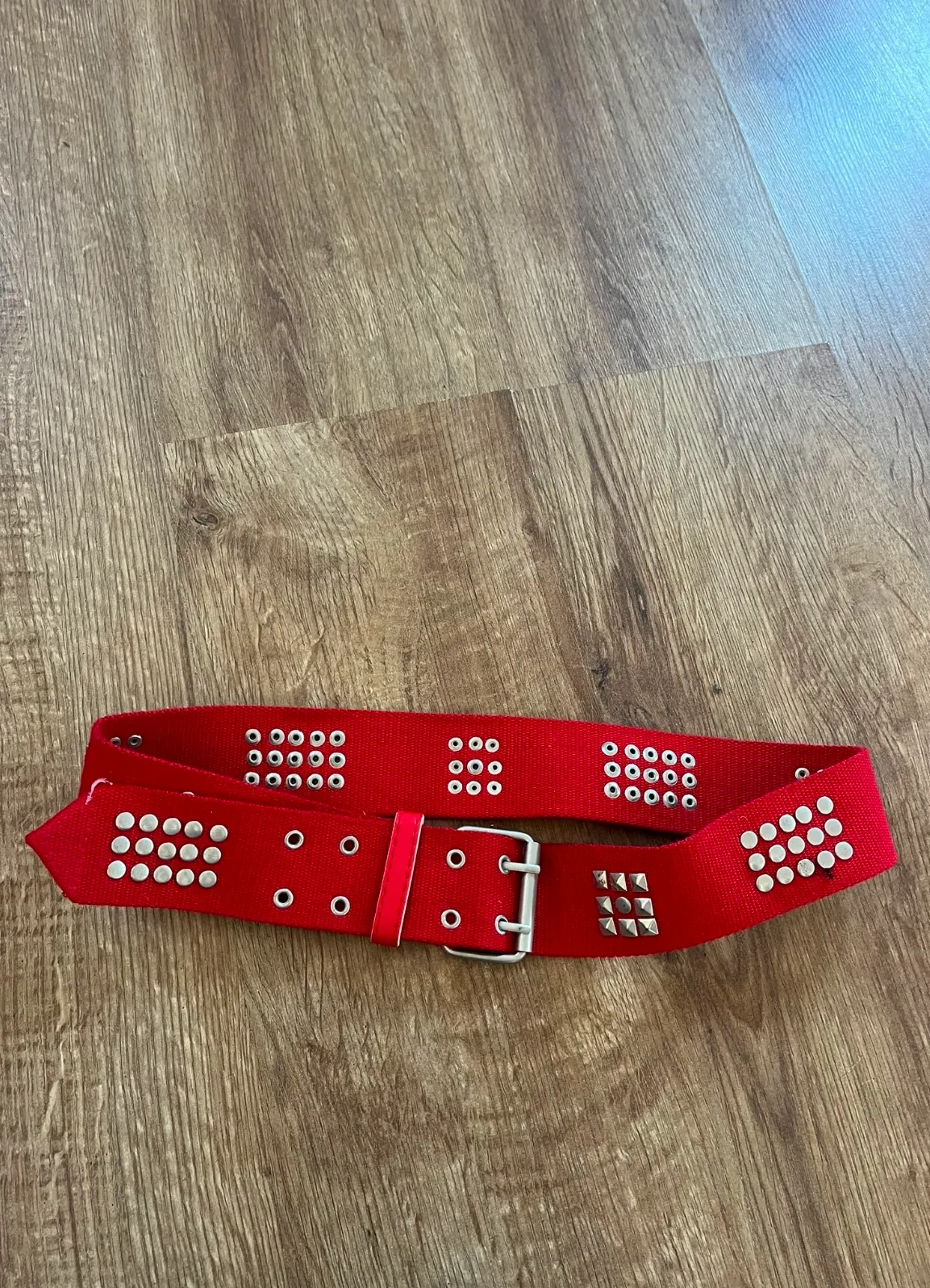 Belt- Red and Silver