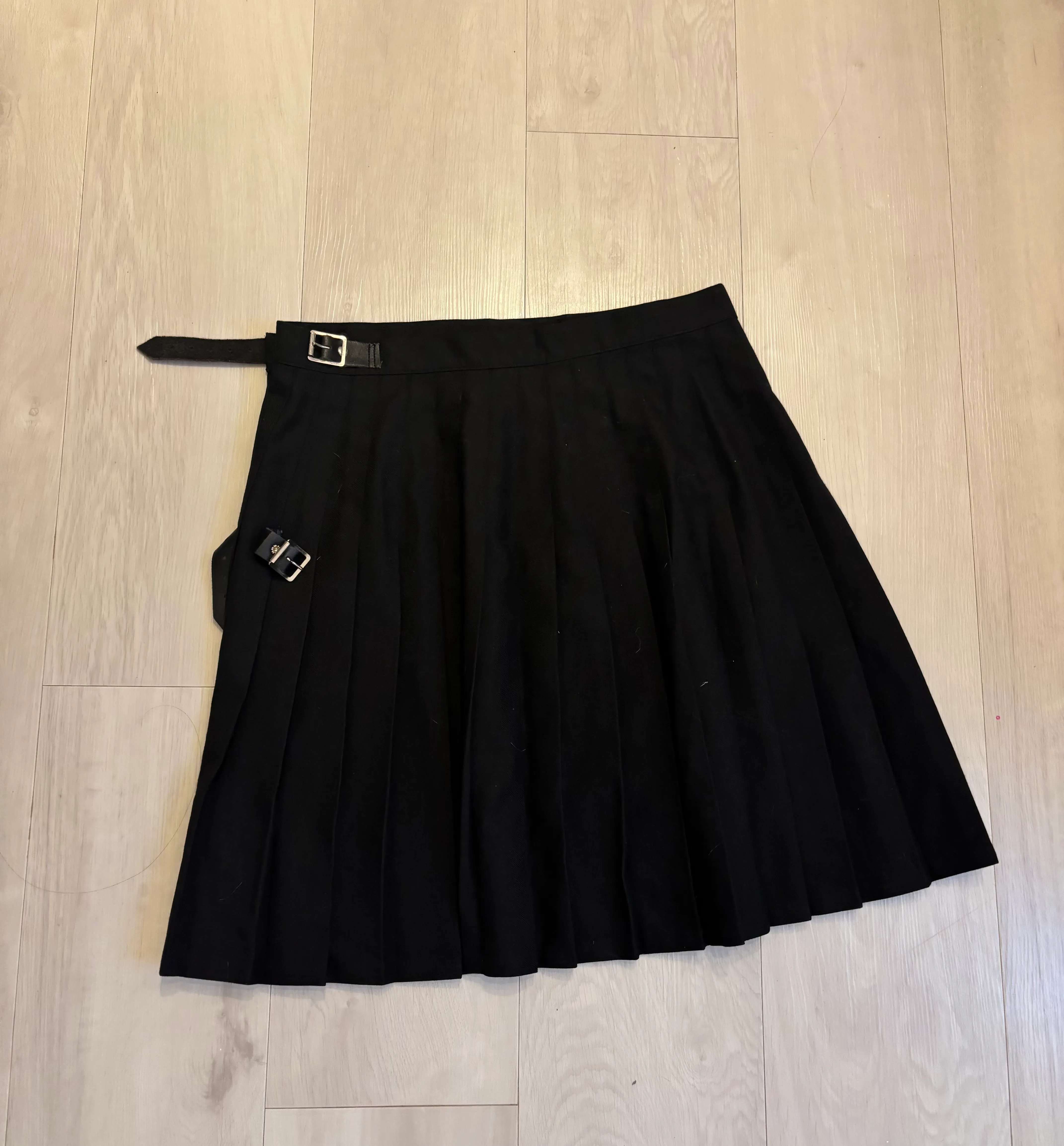 Skirt- Black Frill Buckle