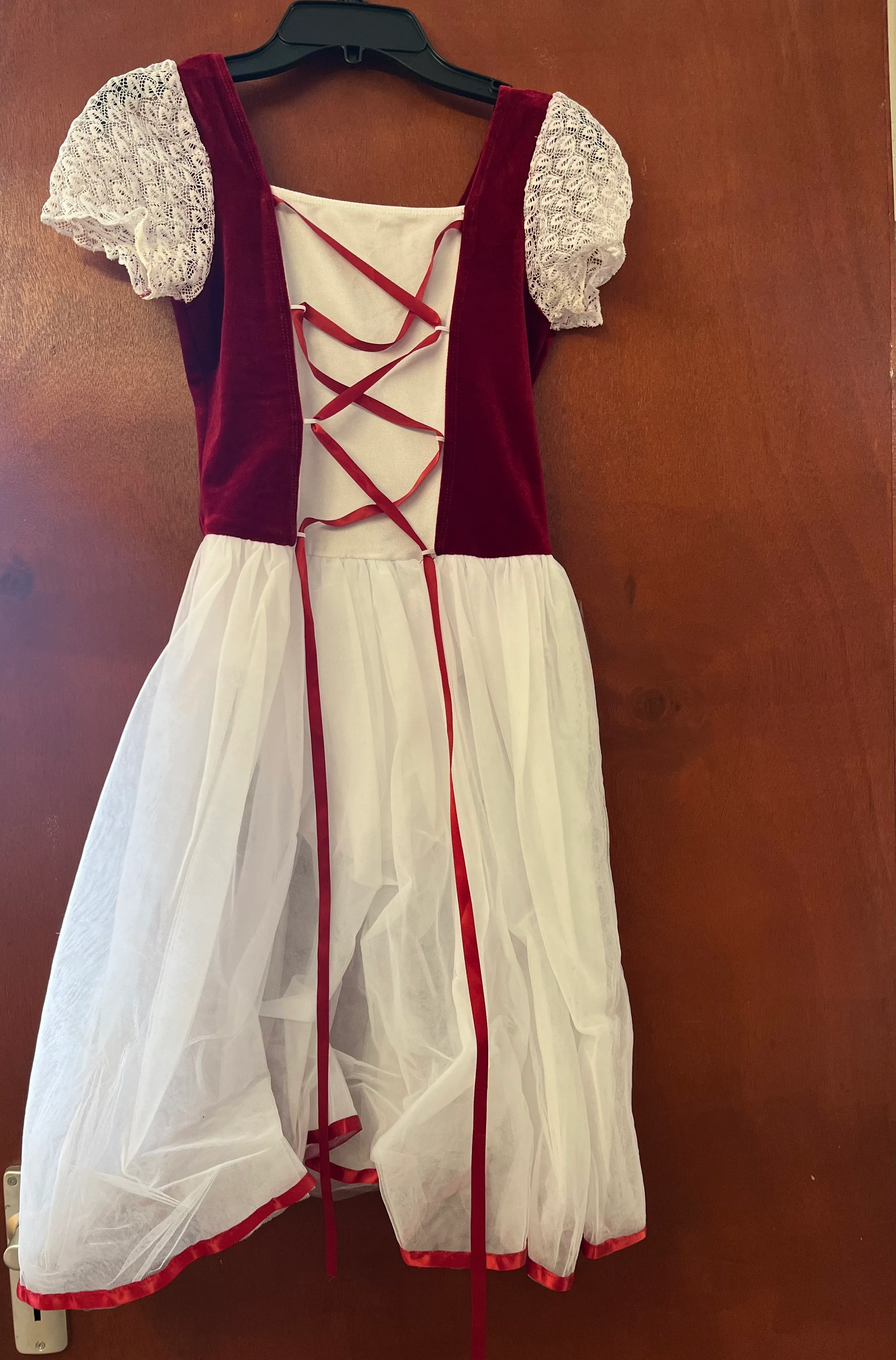 Romantic tutu- Burgundy and white