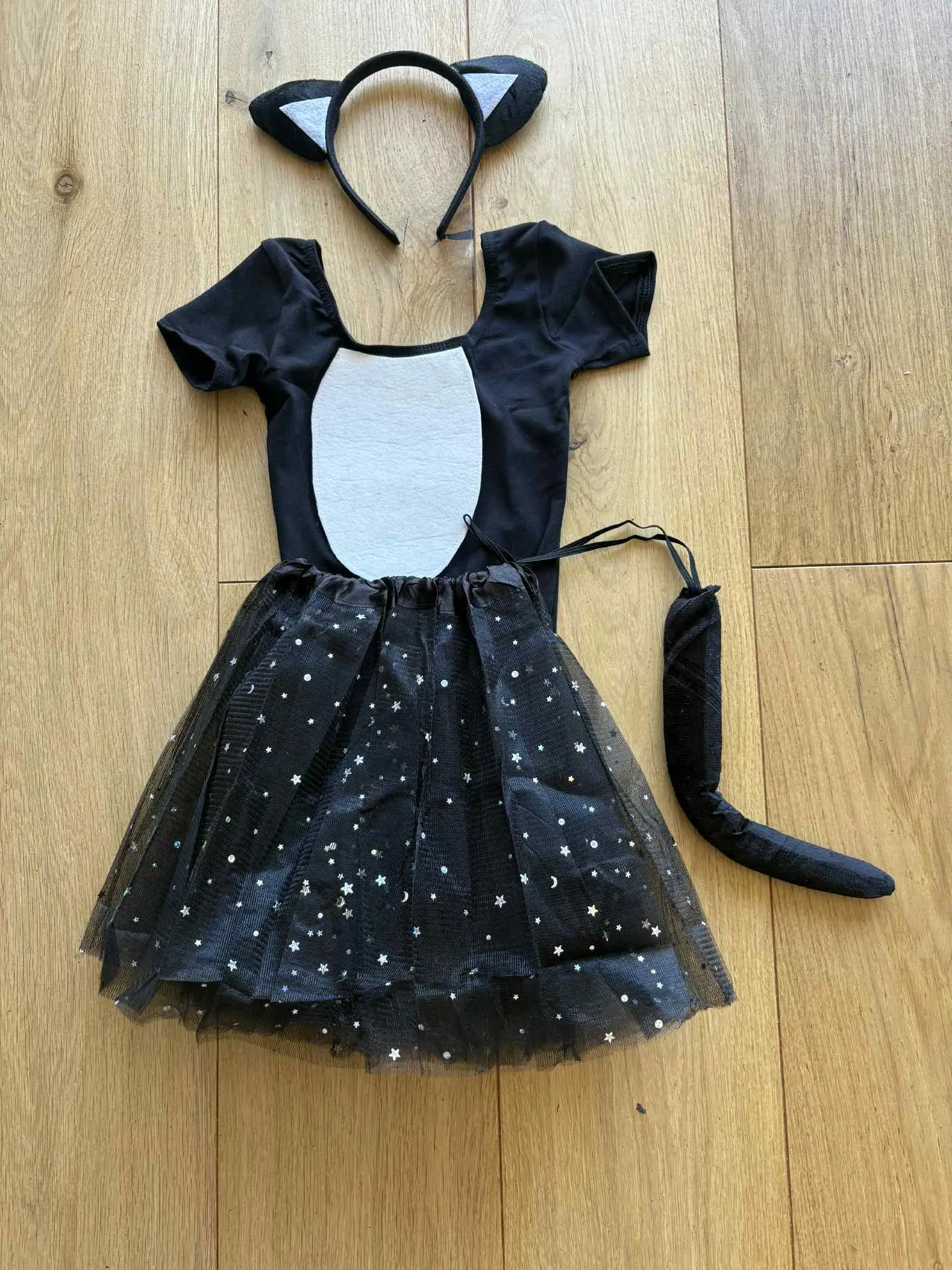 Character- Cat leotard, skirt, ears and tail