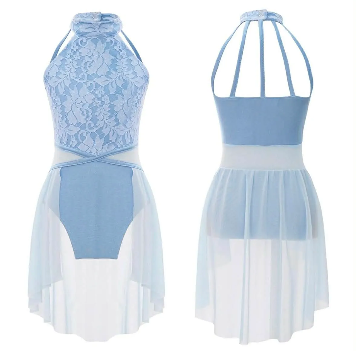 Lyrical dress- Pale blue lace