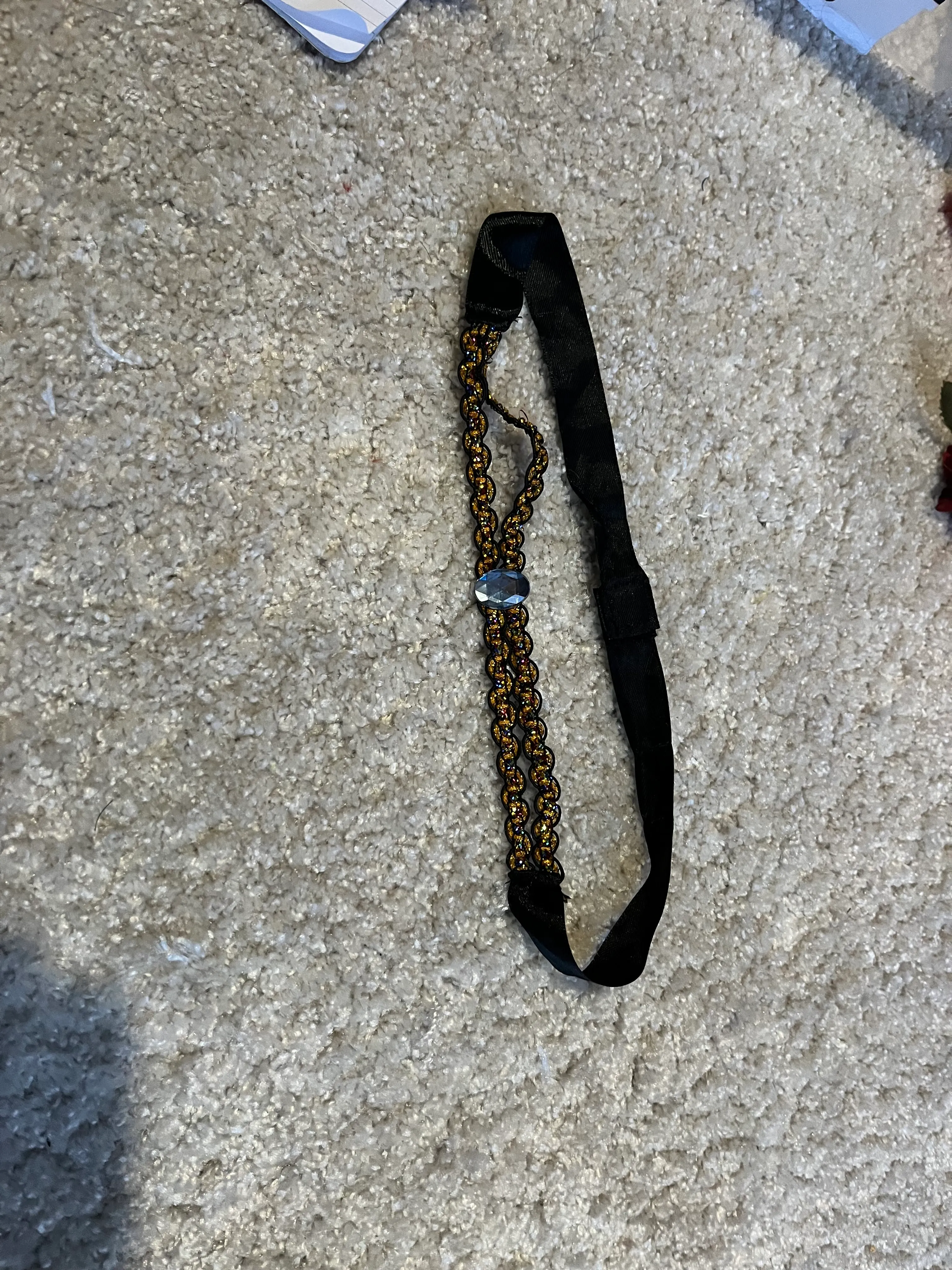 Headband- Black And Gold