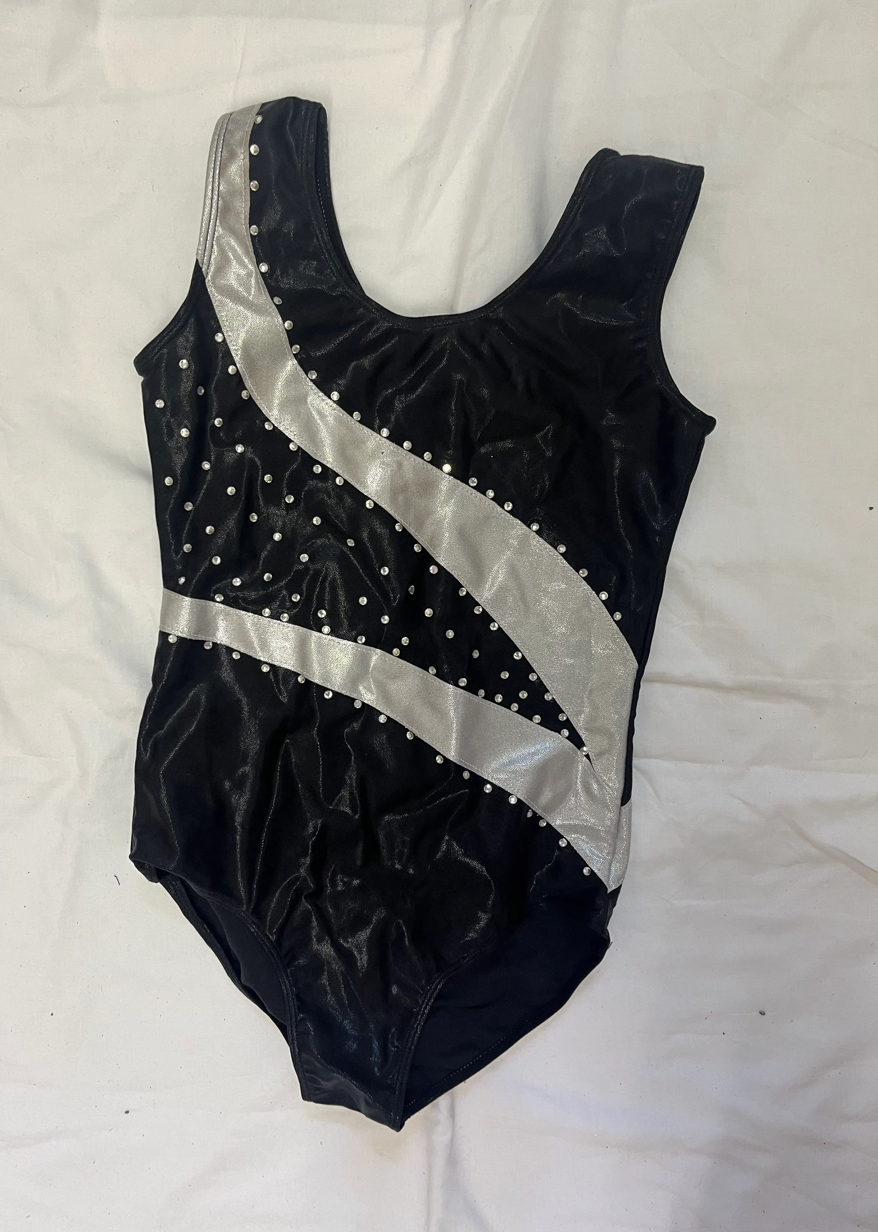 Leotard- Black and silver