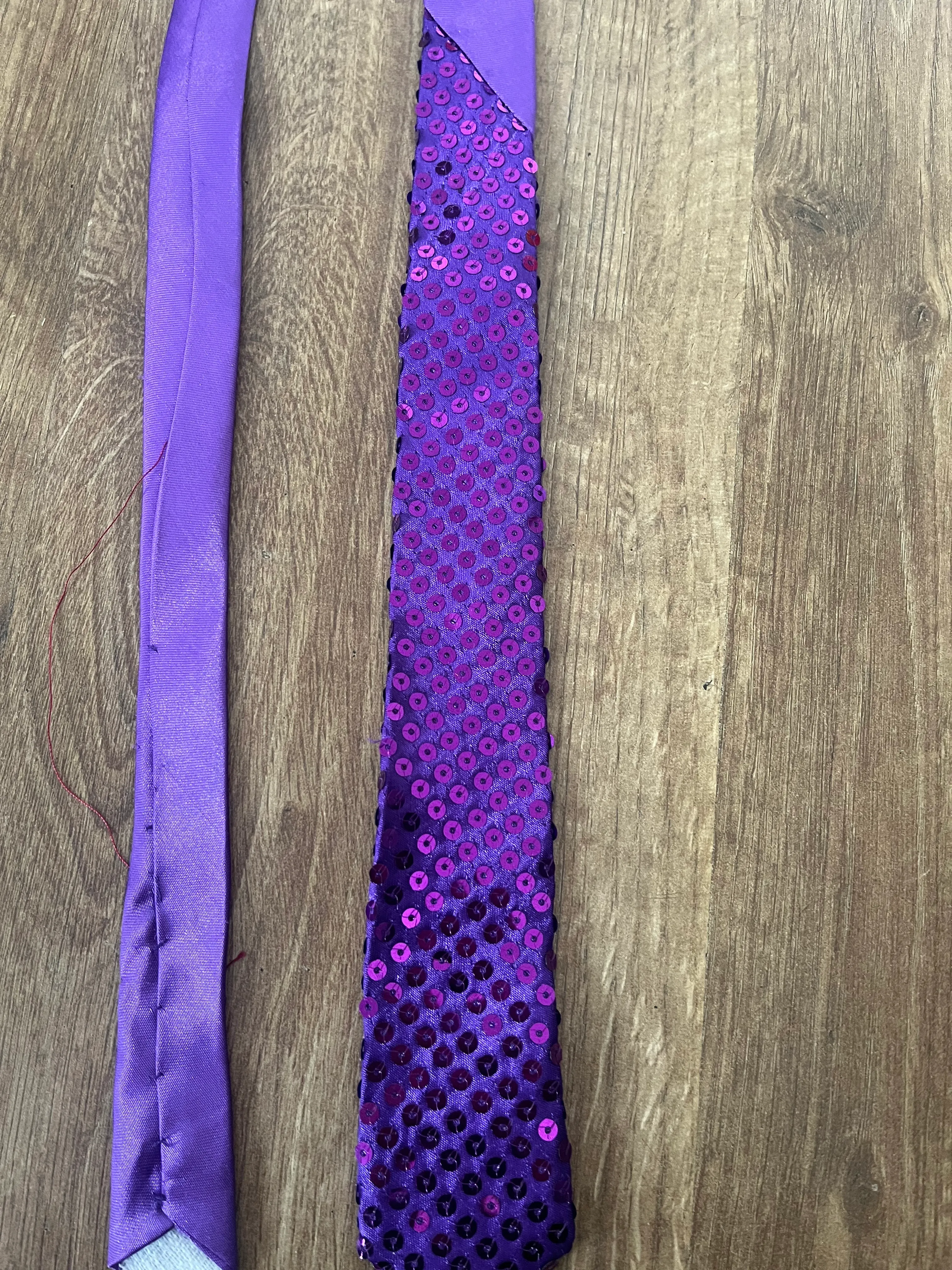 Tie- Purple Sequin