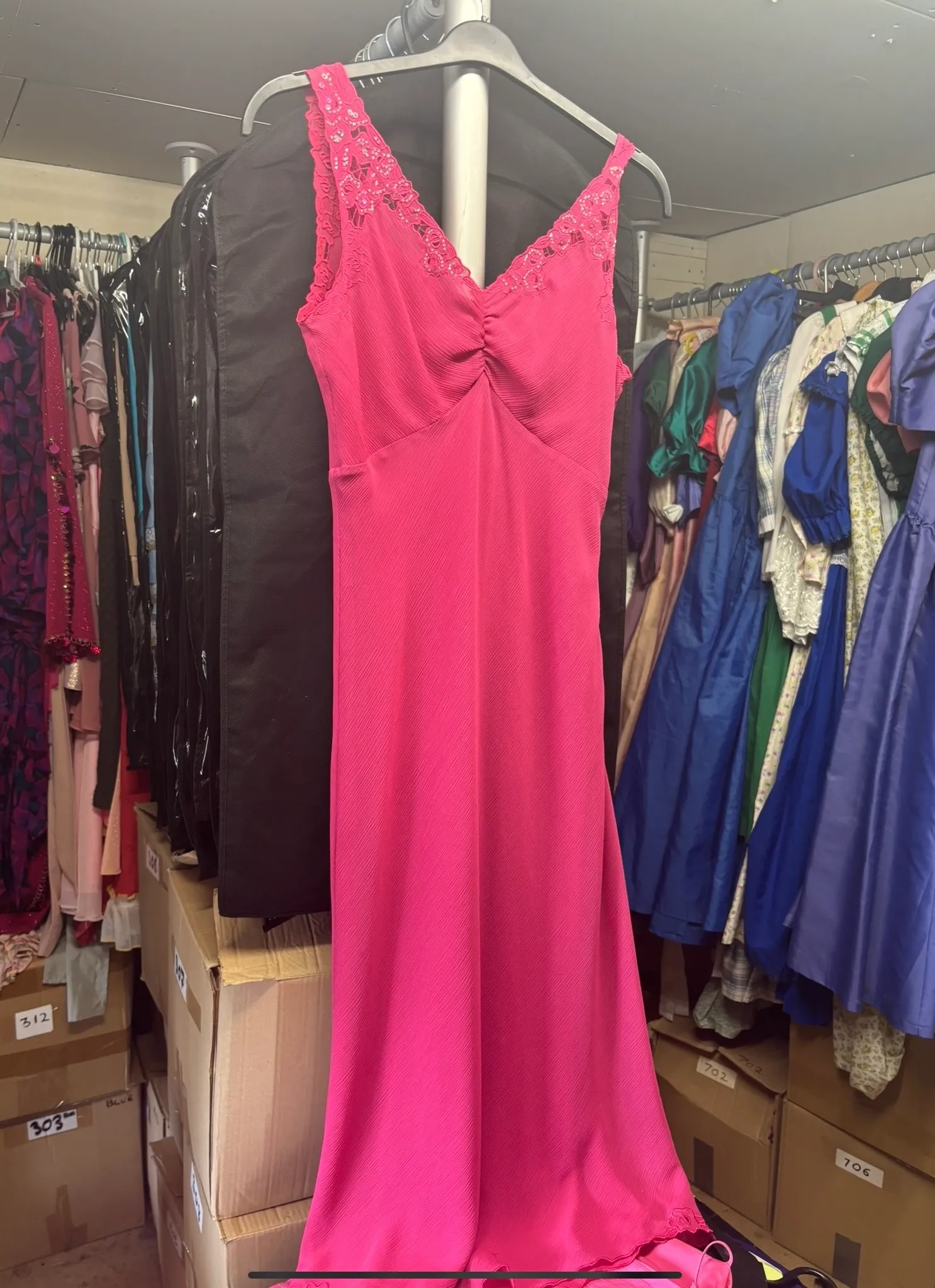 Dress- Bright Pink floral