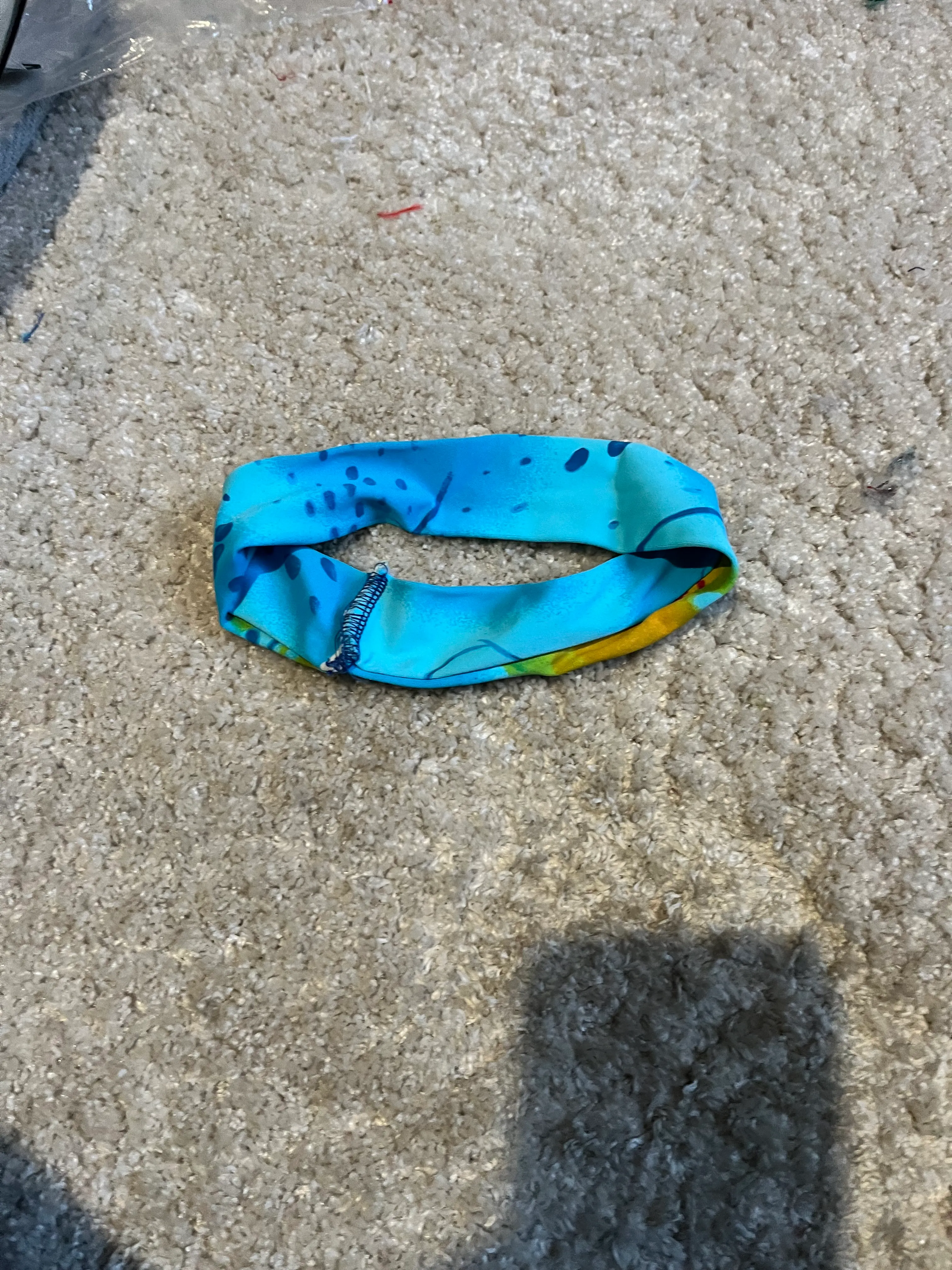 Headband- Light Blue Patterned