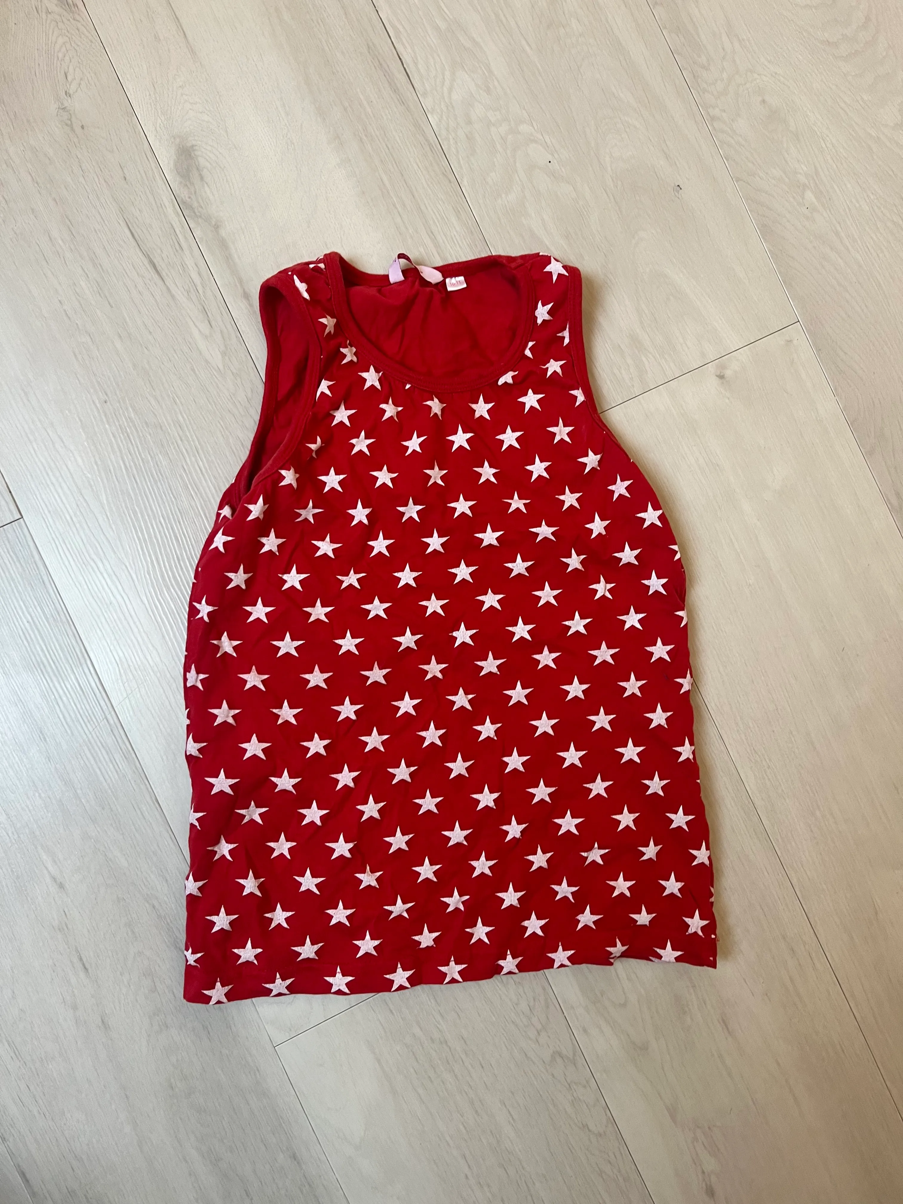 Vest Top- Red And White Star