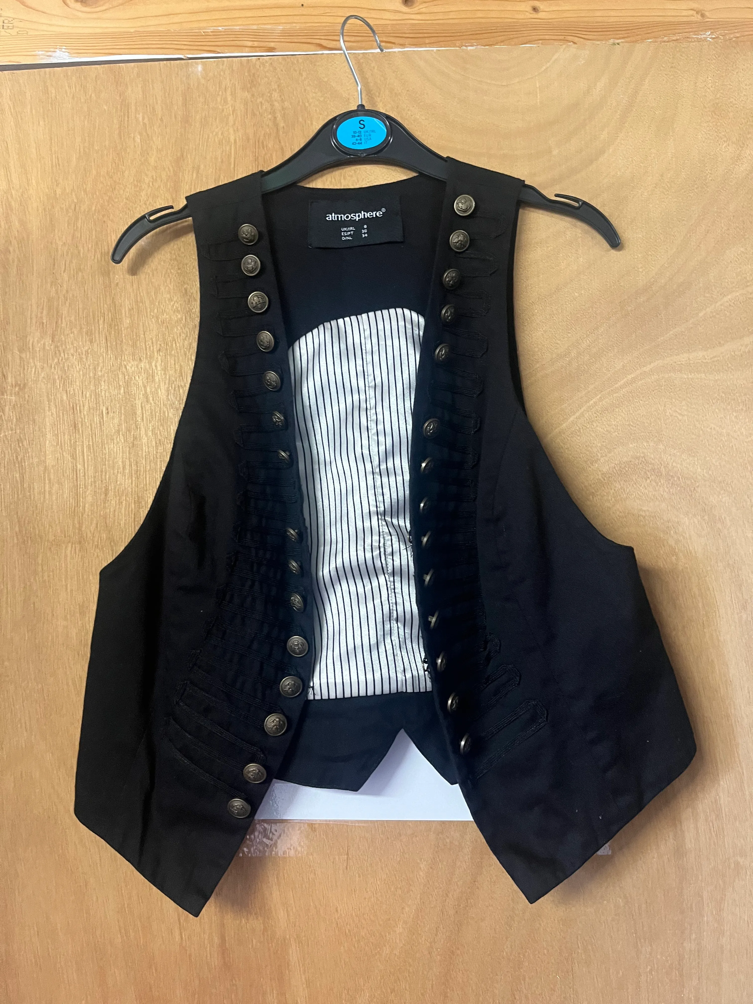 Waistcoat- Black button jacket