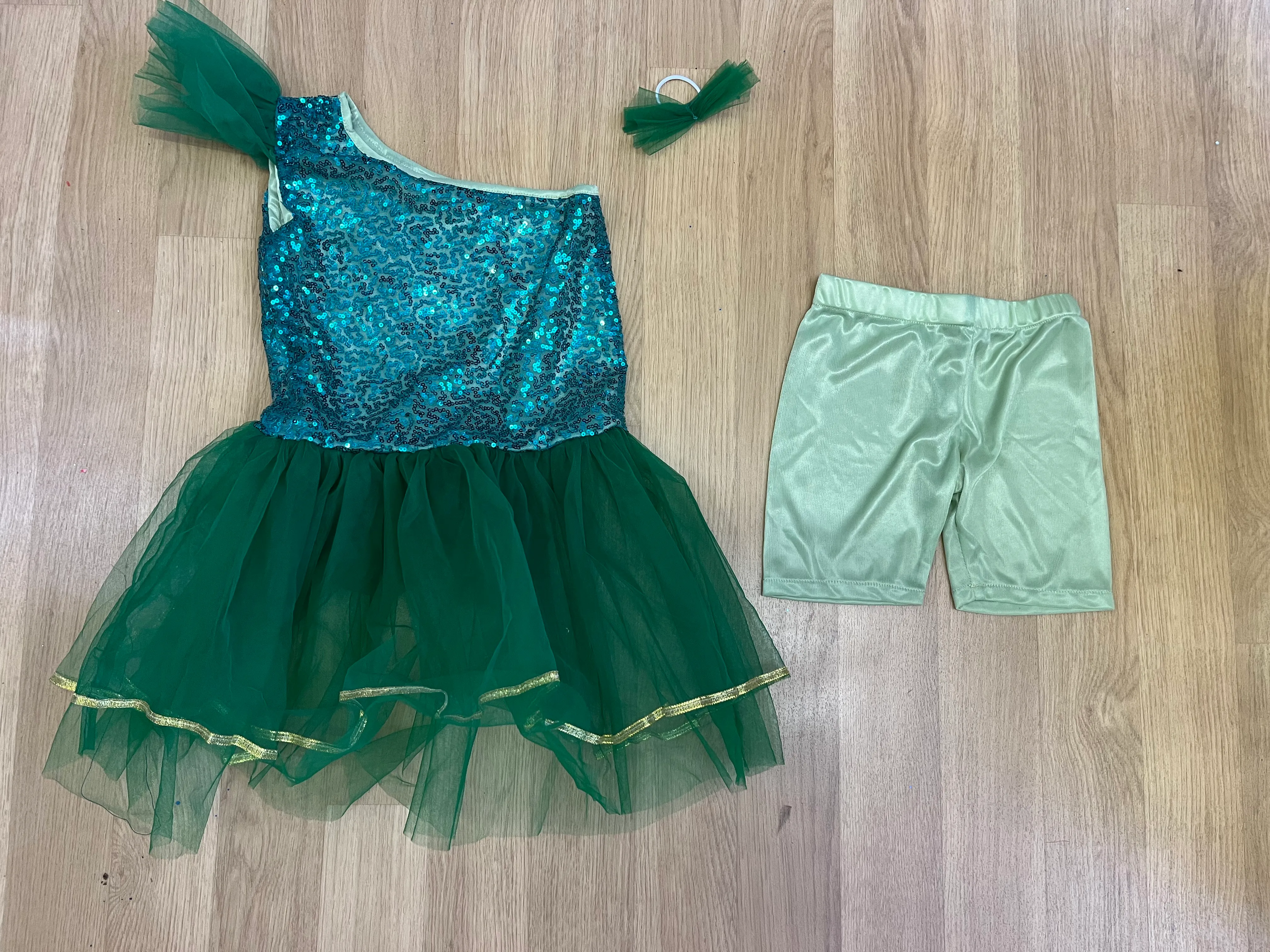 Tutu Skirt- Emerald sequin