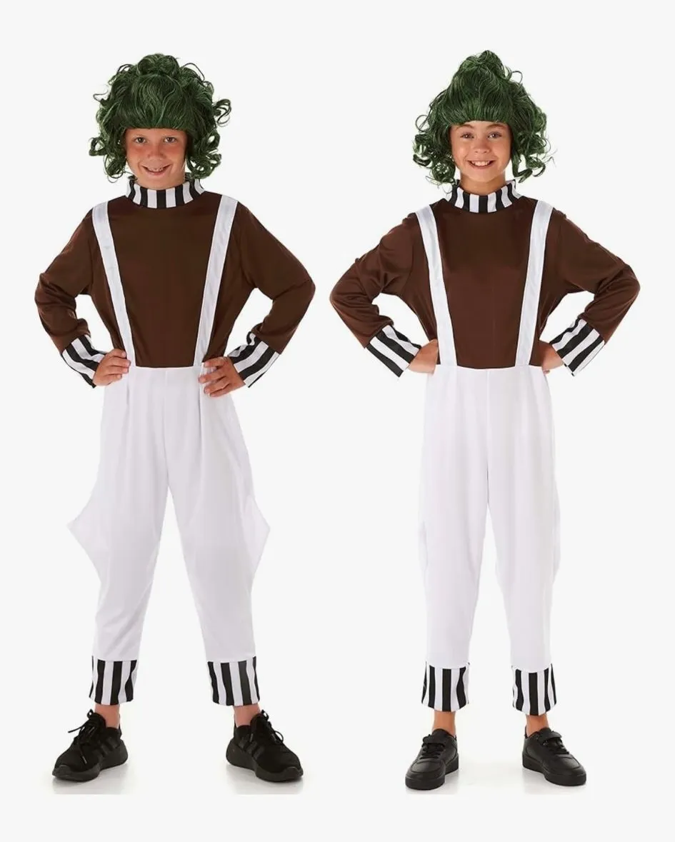 Oompa Loompa costume and wig
