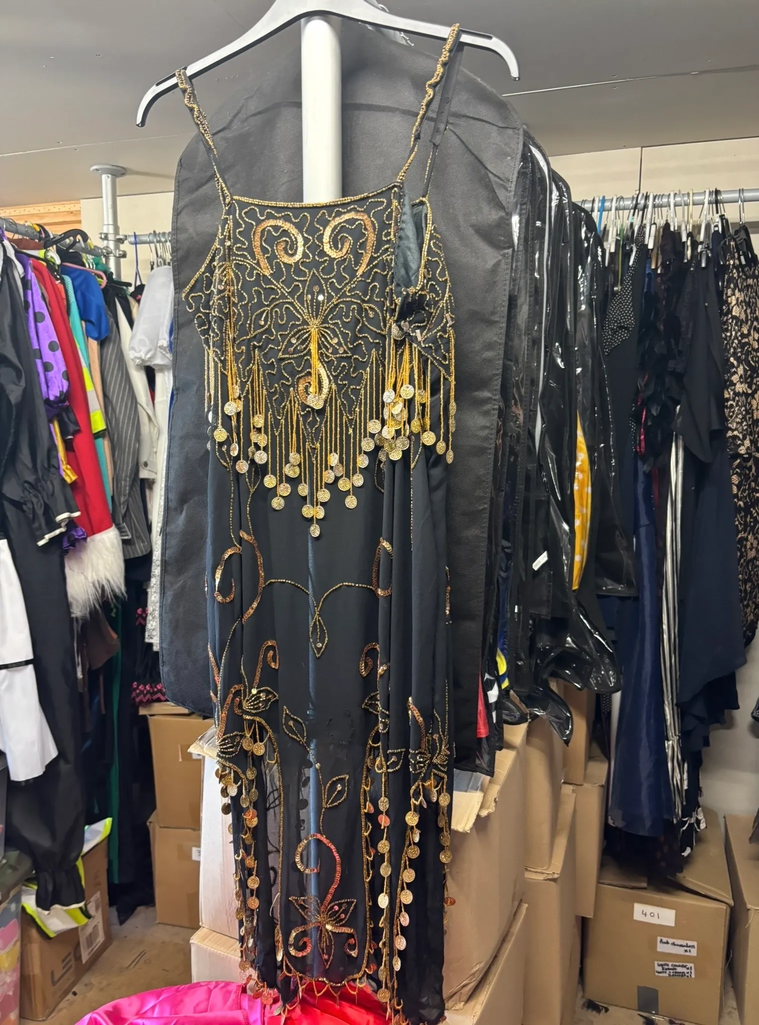 Dress- Back and gold design