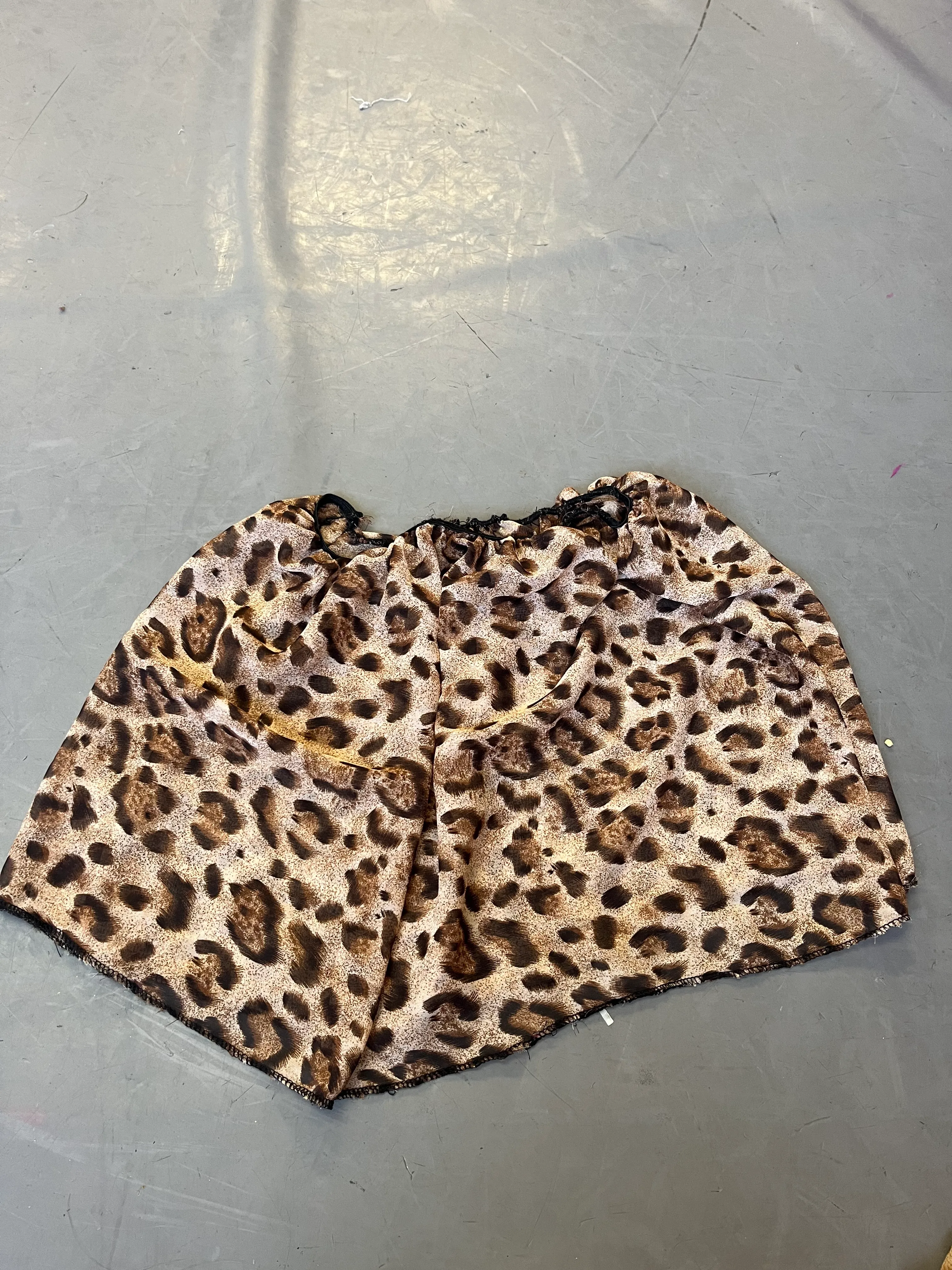 Skirt- Chiffon leopard print