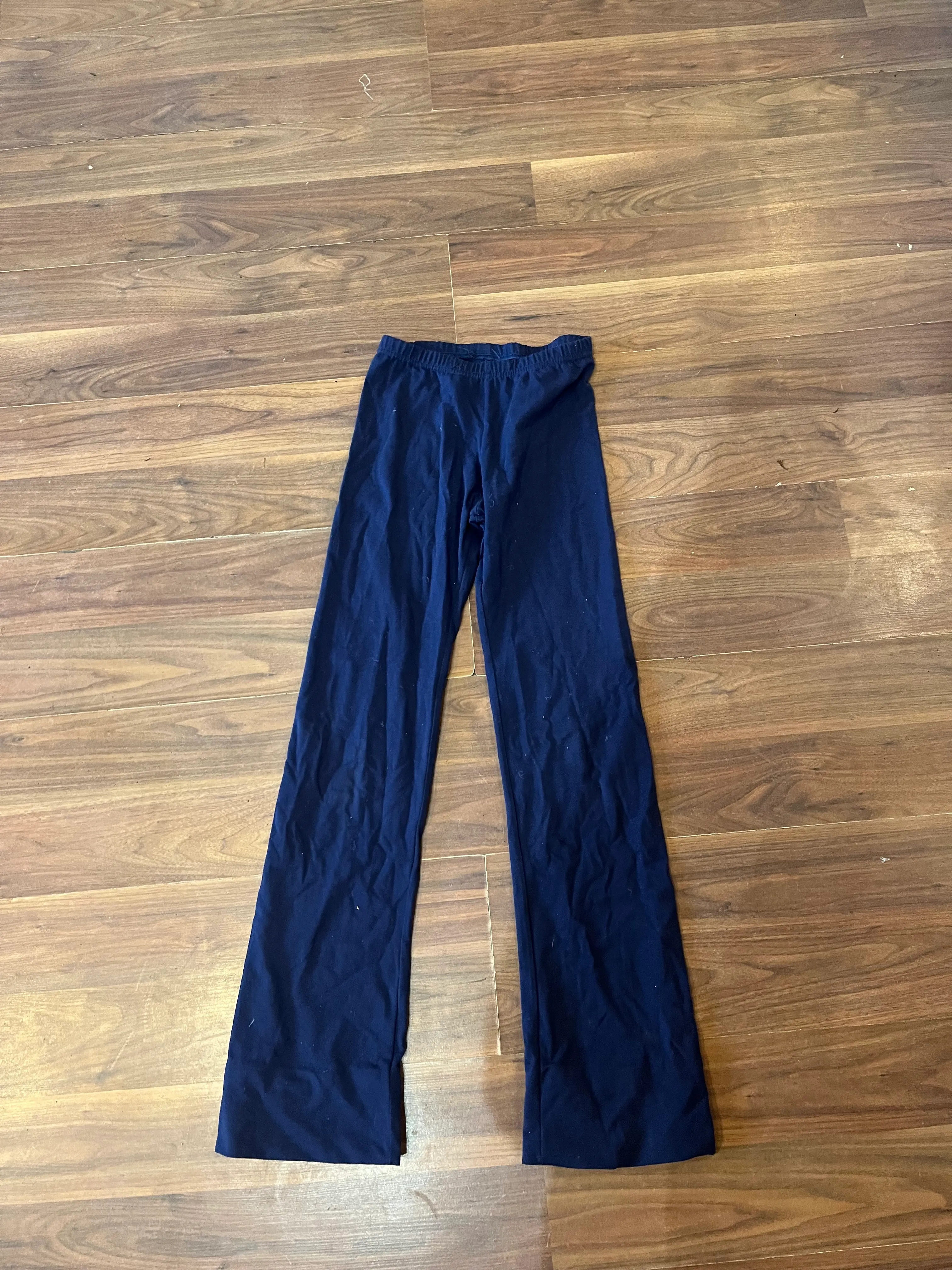 Trousers- Navy Cotton Flares