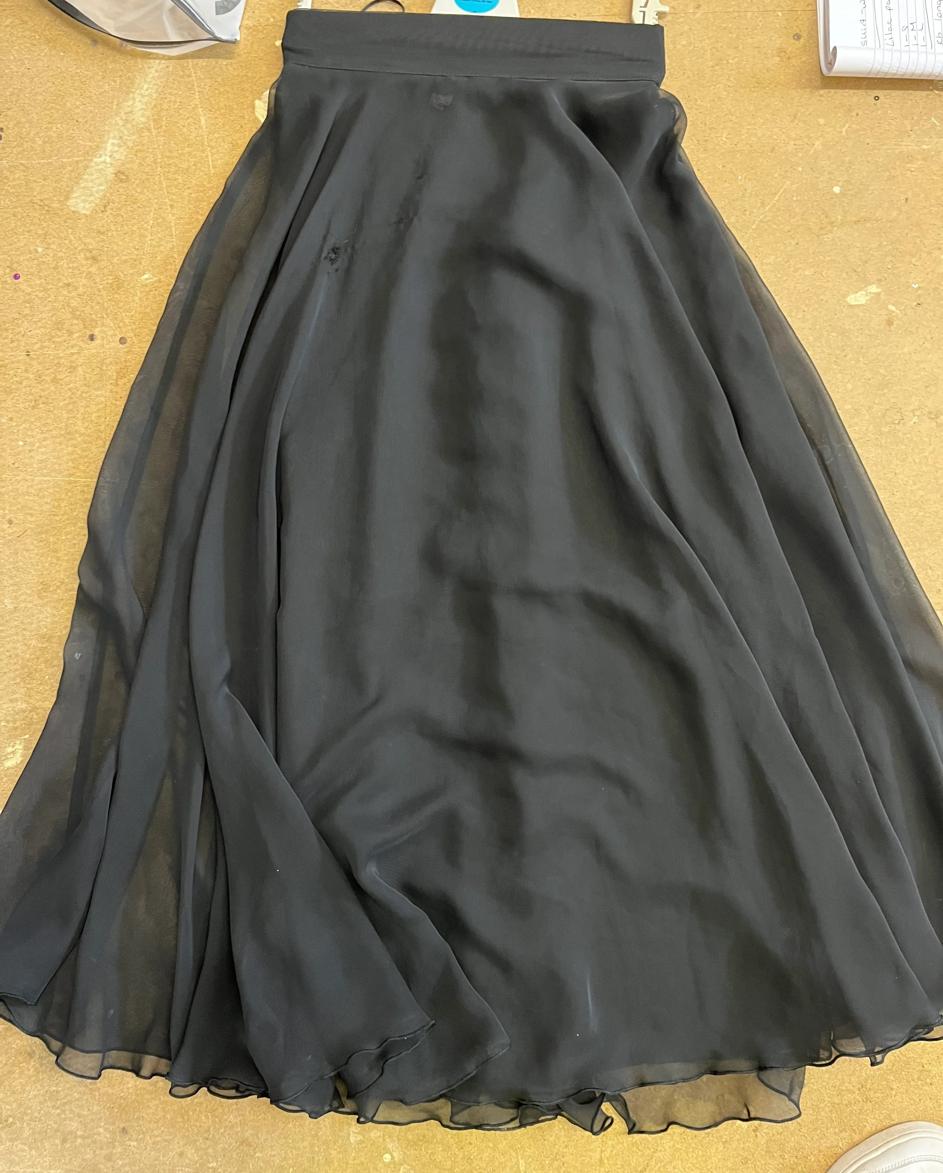 Skirt- Black chiffon net