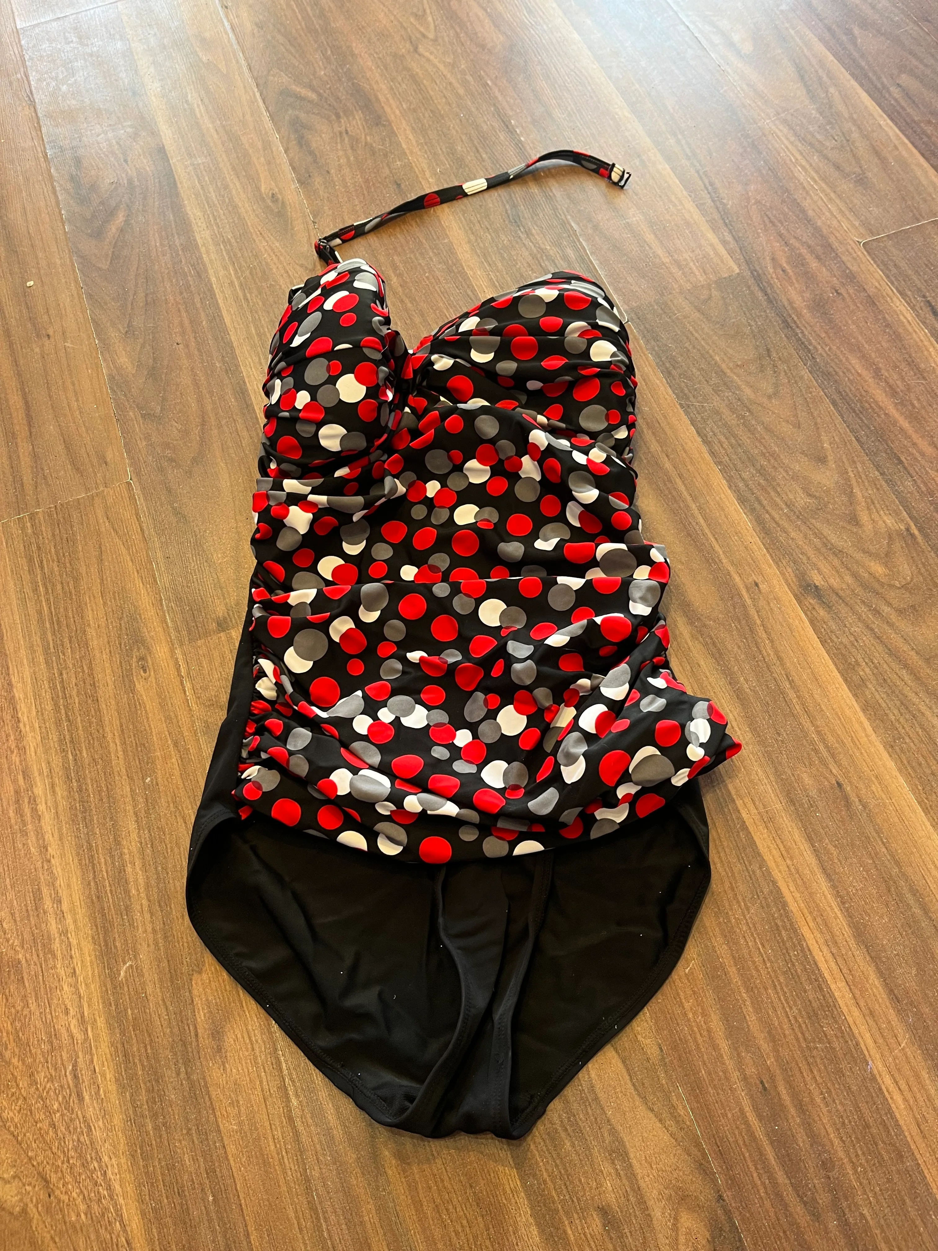 Swimming Costume- Red,Black,Grey Design