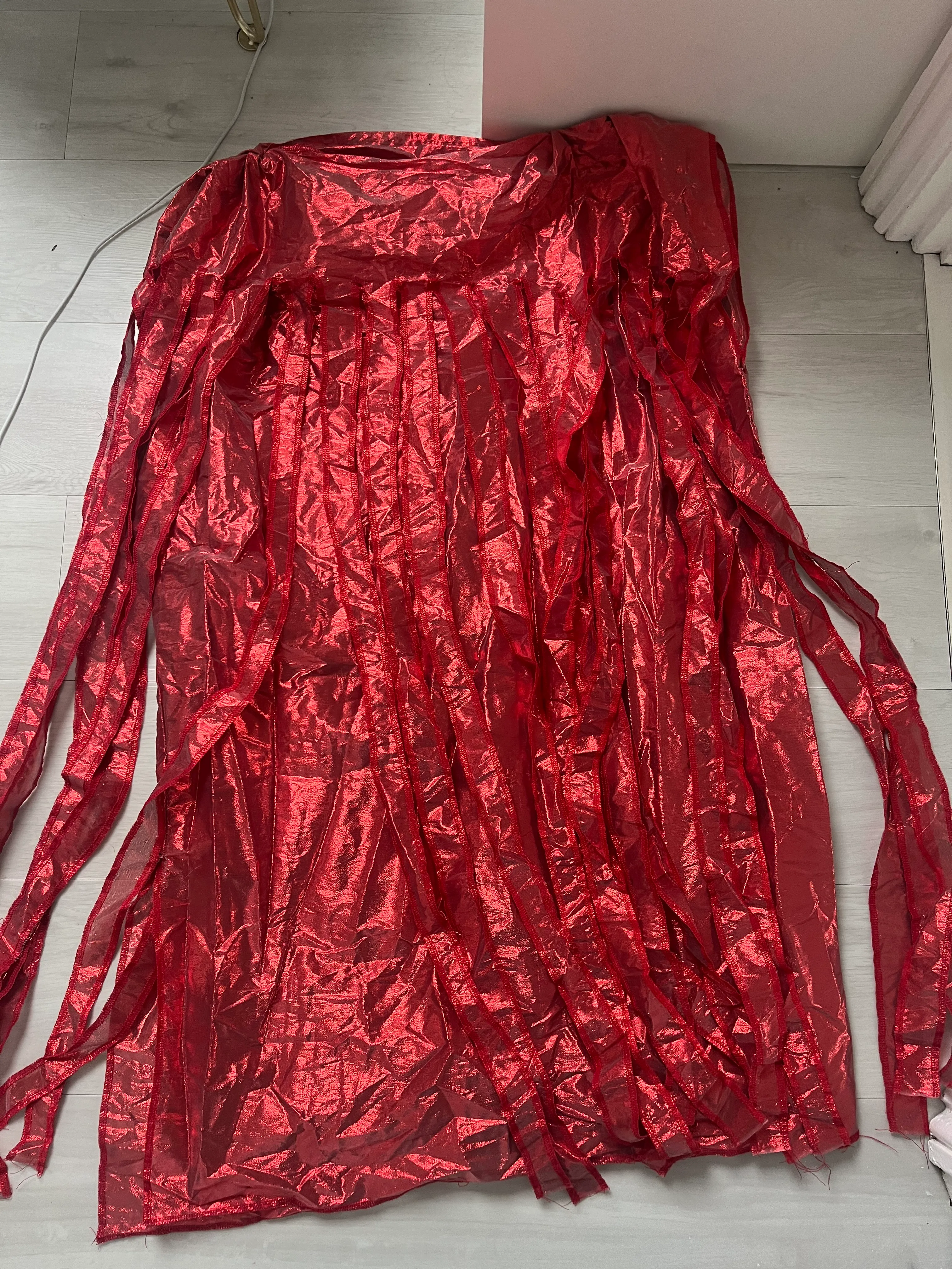 Greek Tunic- Red metallic