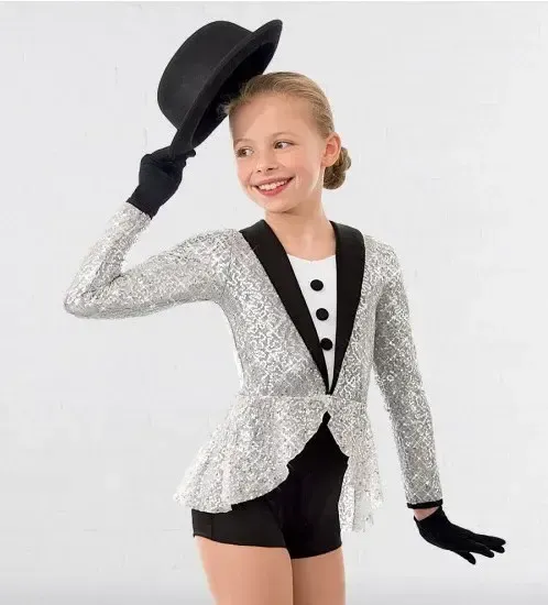  Unitard- silver showman unitard