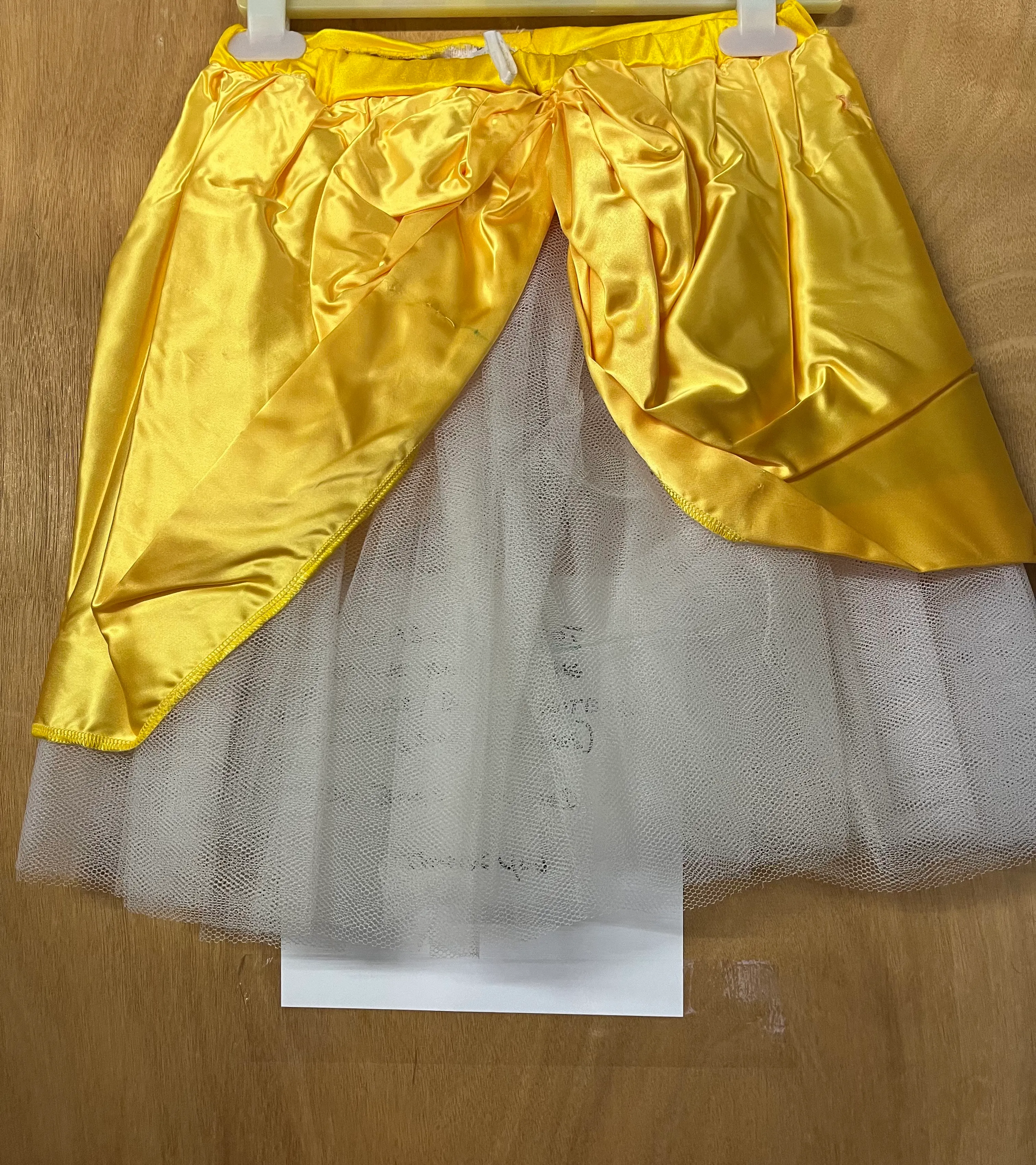 Skirt- yellow net skirt