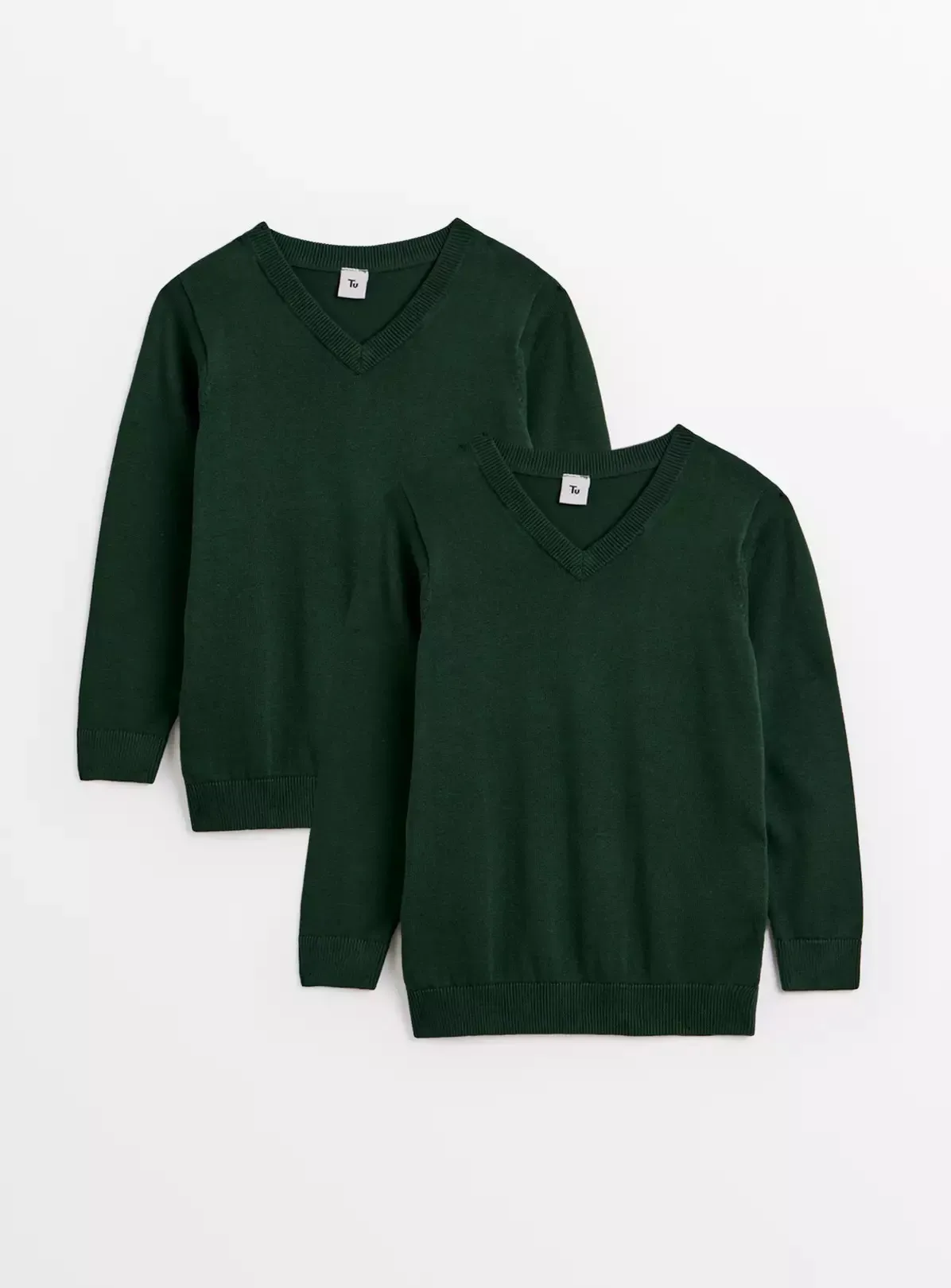 Jumper- Green school V neck