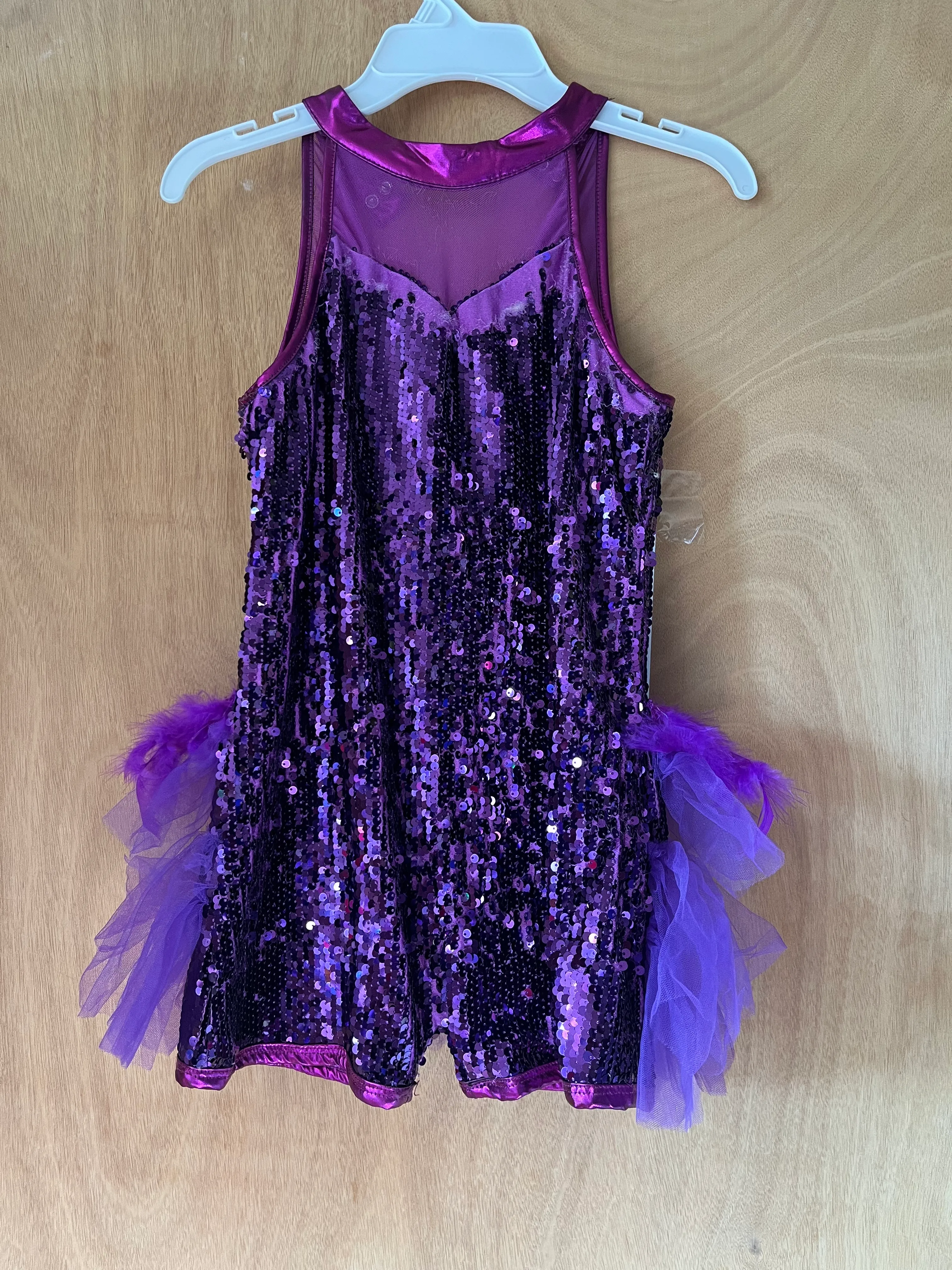Unitard- Purple sequin 