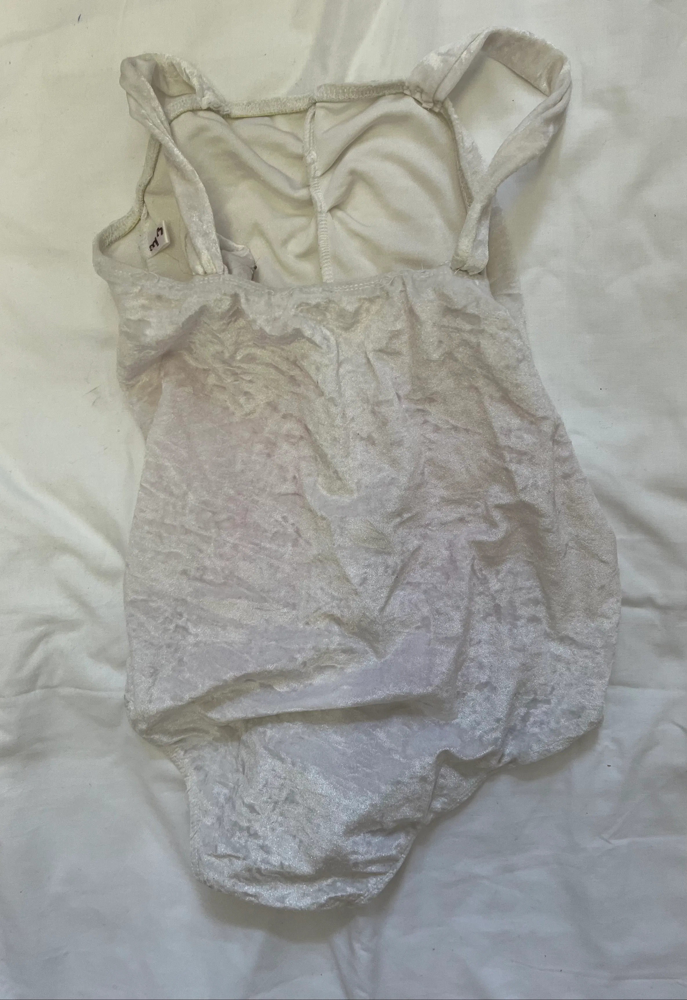 Leotard- White velour 