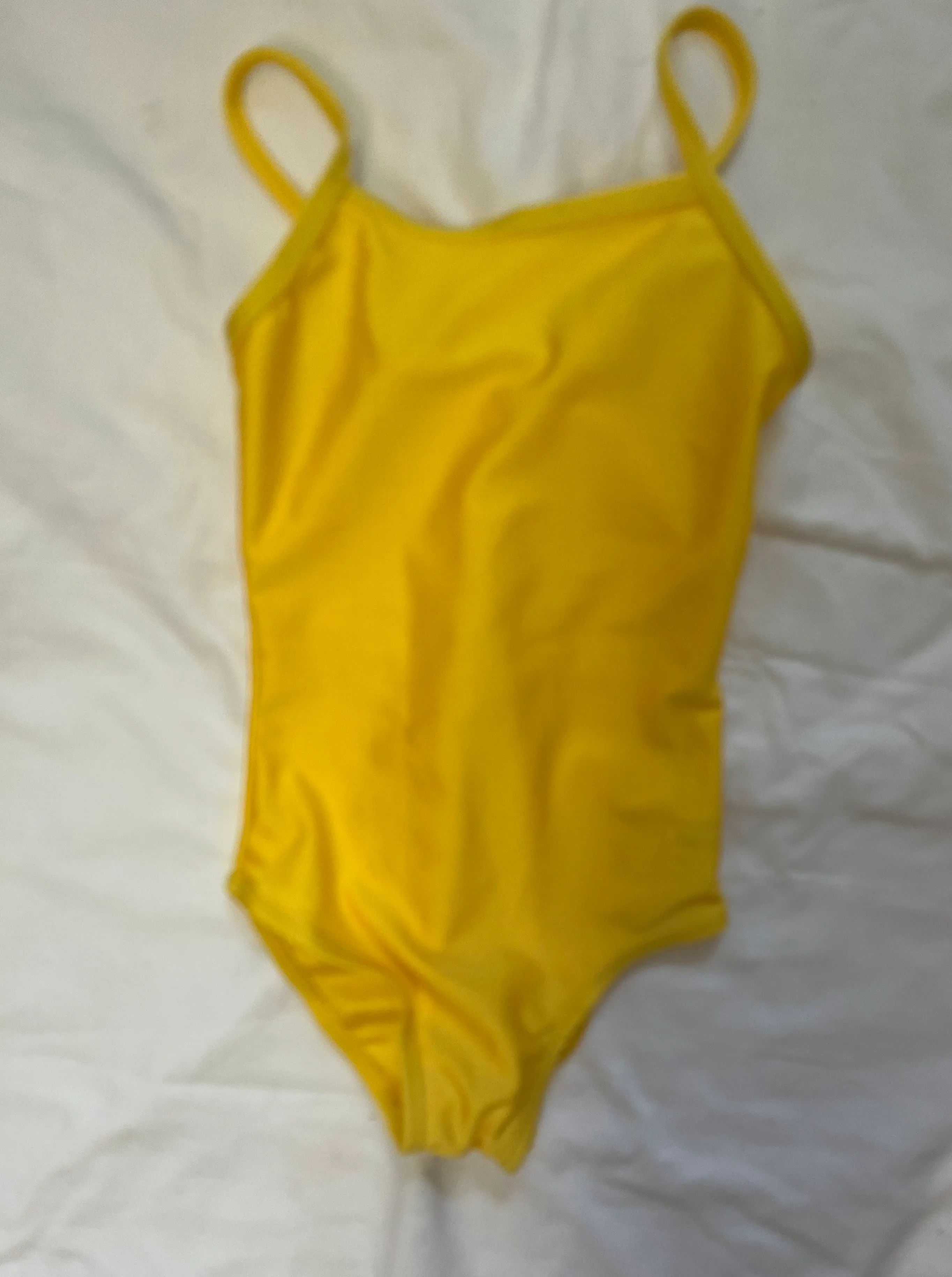 Leotard- Yellow Thin straps