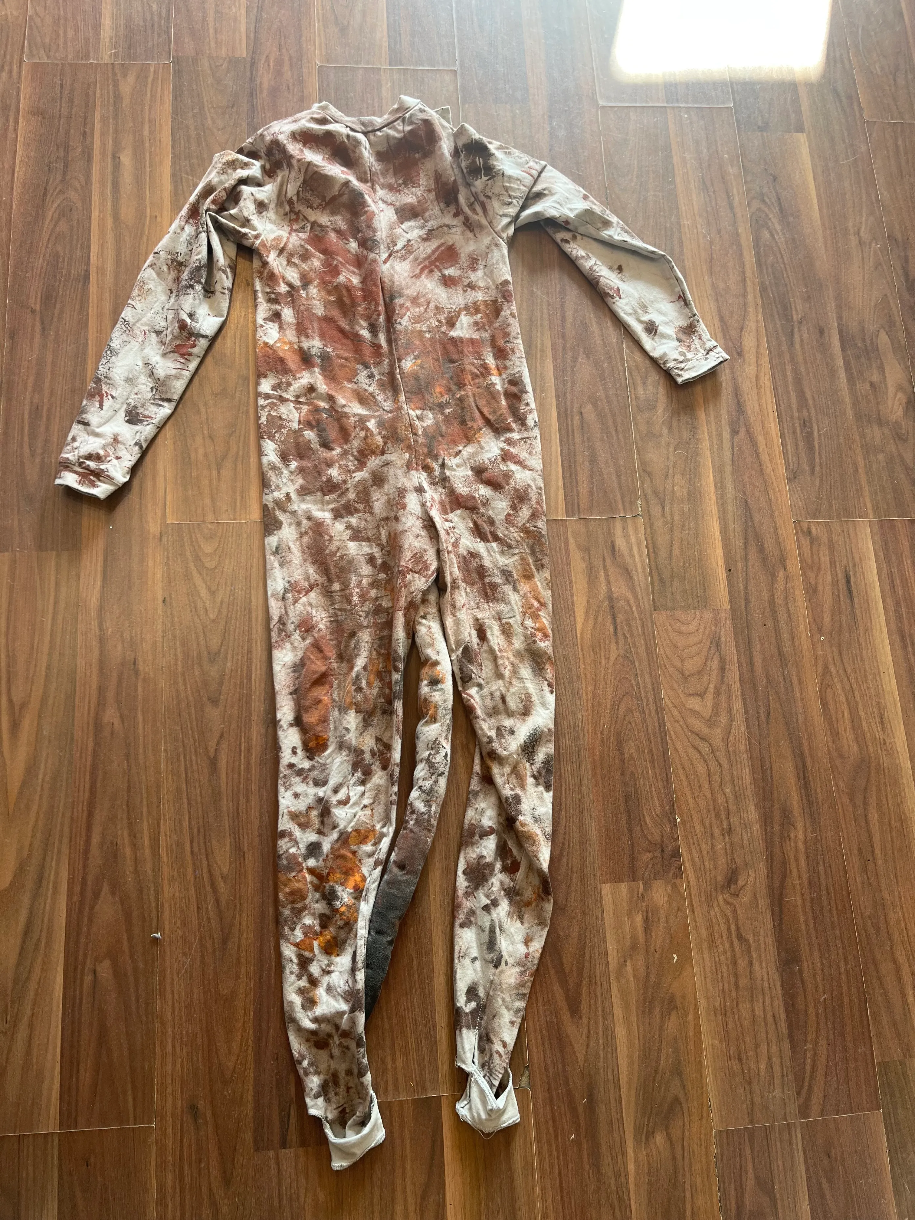 Catsuit- Light Brown Patterned Cat Design