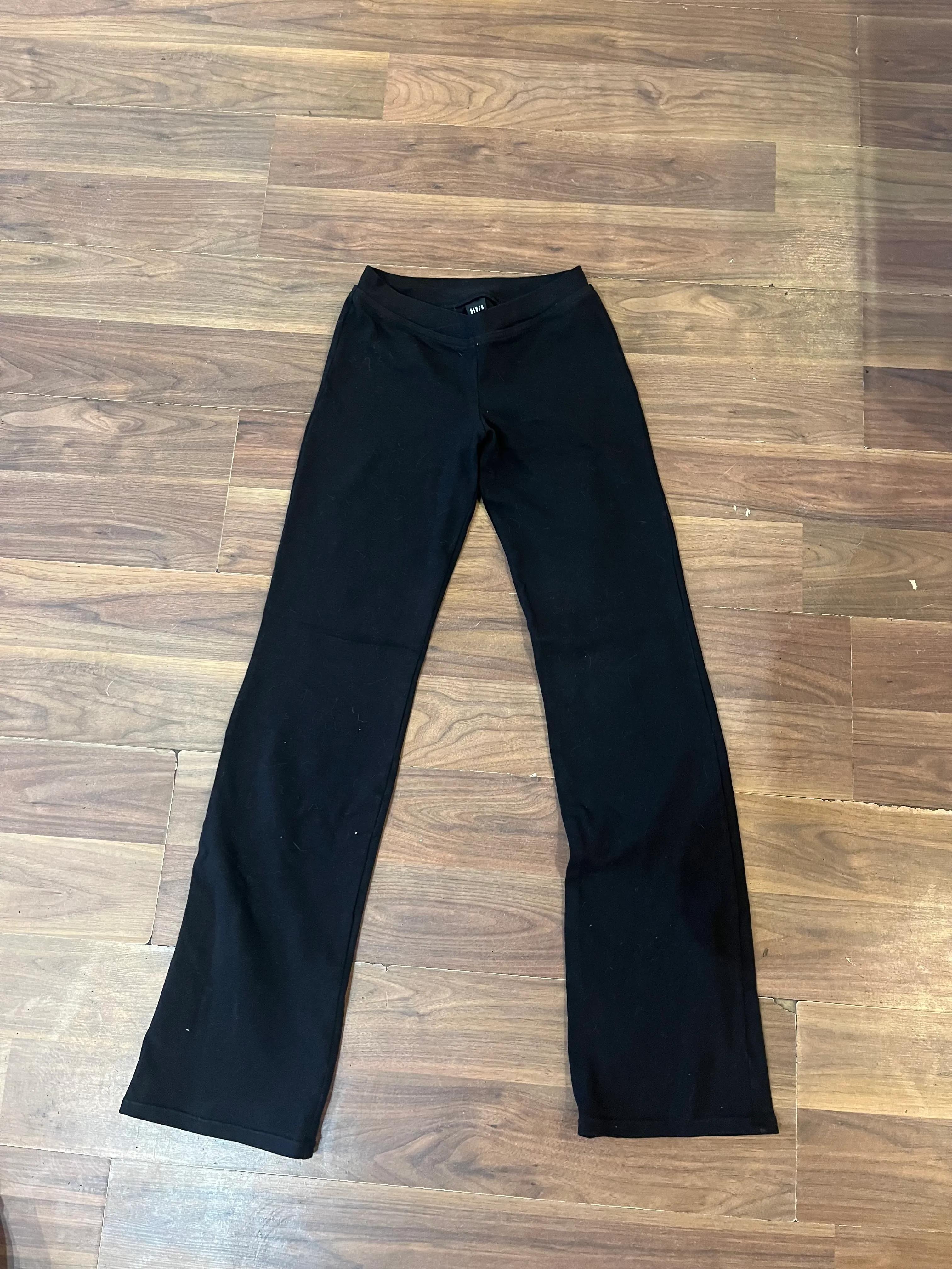 Trousers- Black Cross Waist Jazz Pants