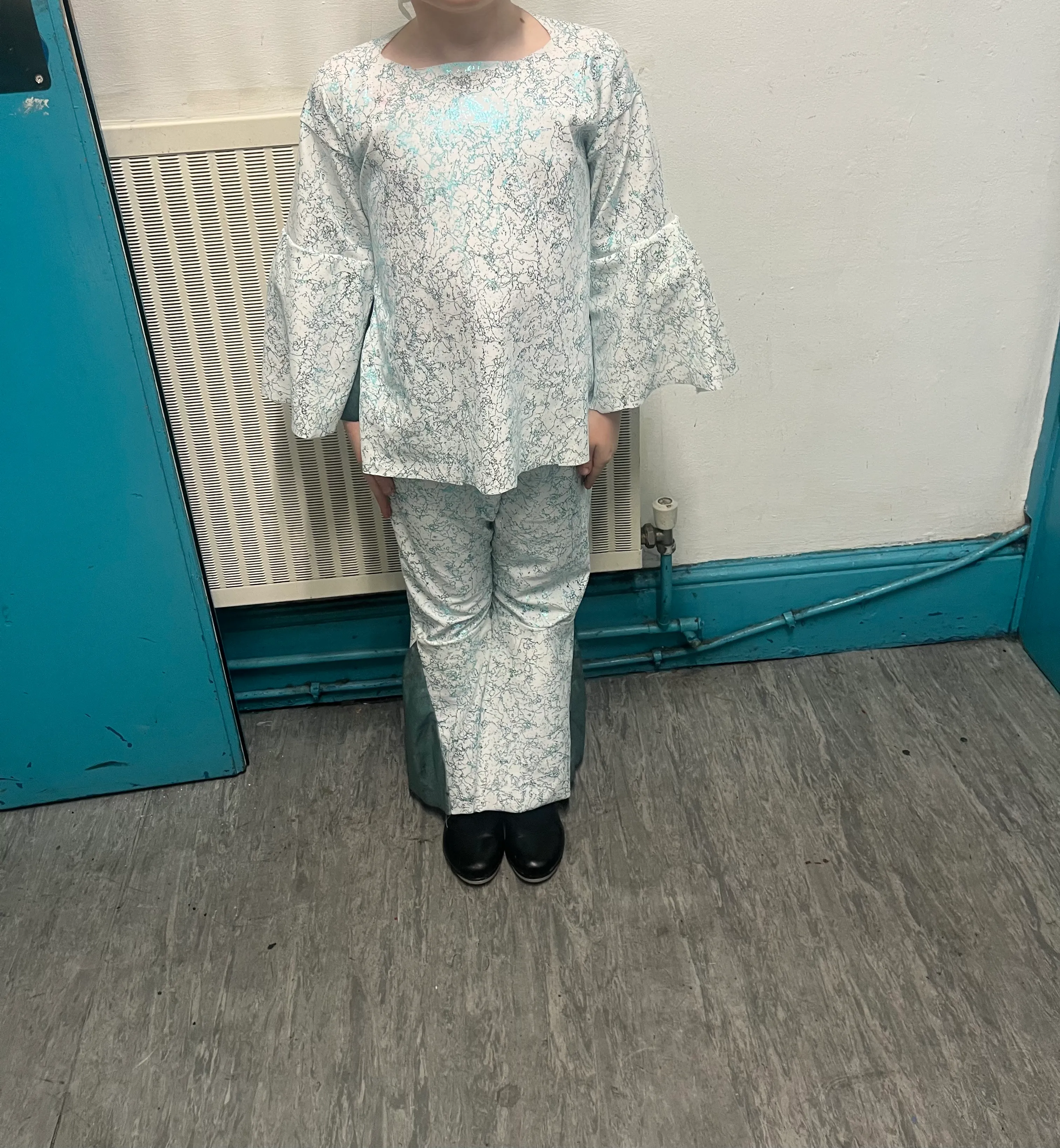 Two piece- Blue and white