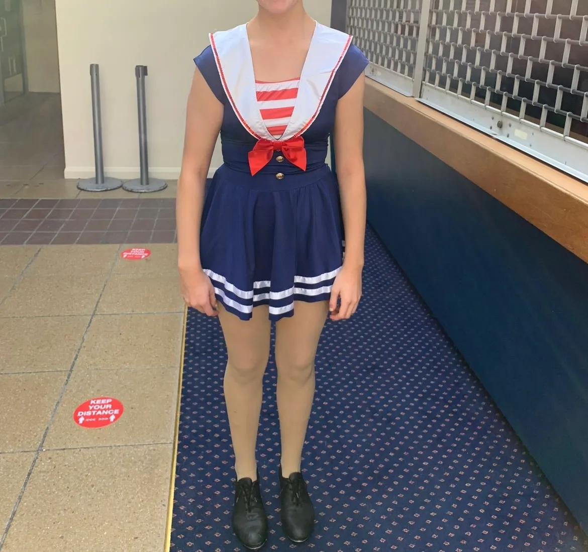 Character dress- Navy sailor girl dress