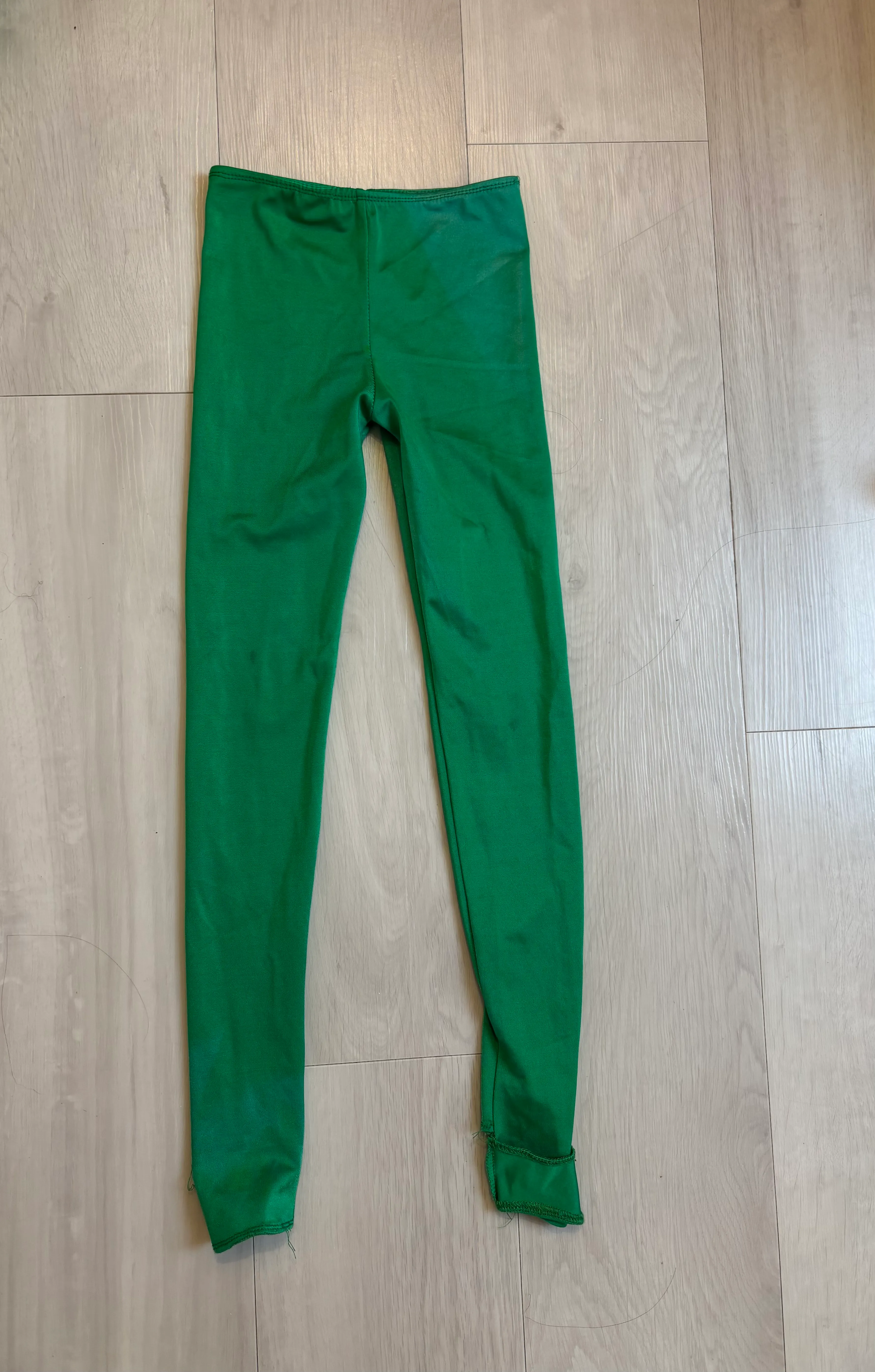 Leggings- Dark green stirrups 