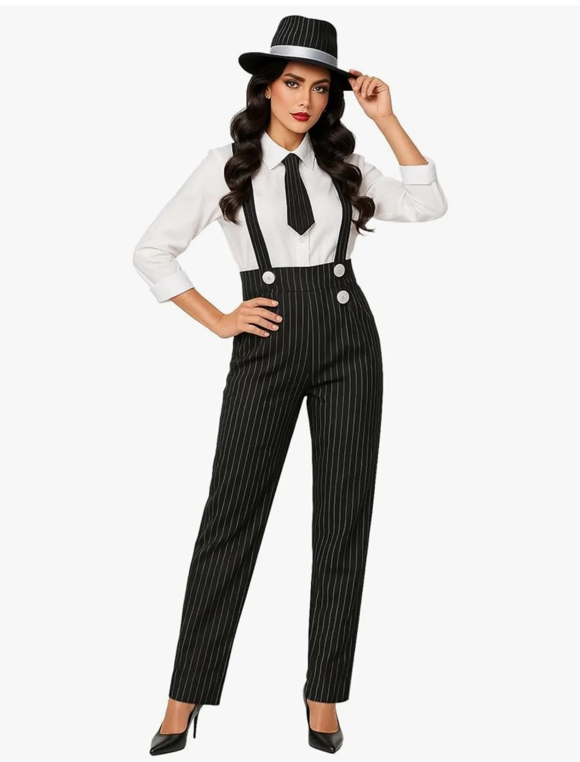 Two piece- Black and White stripe