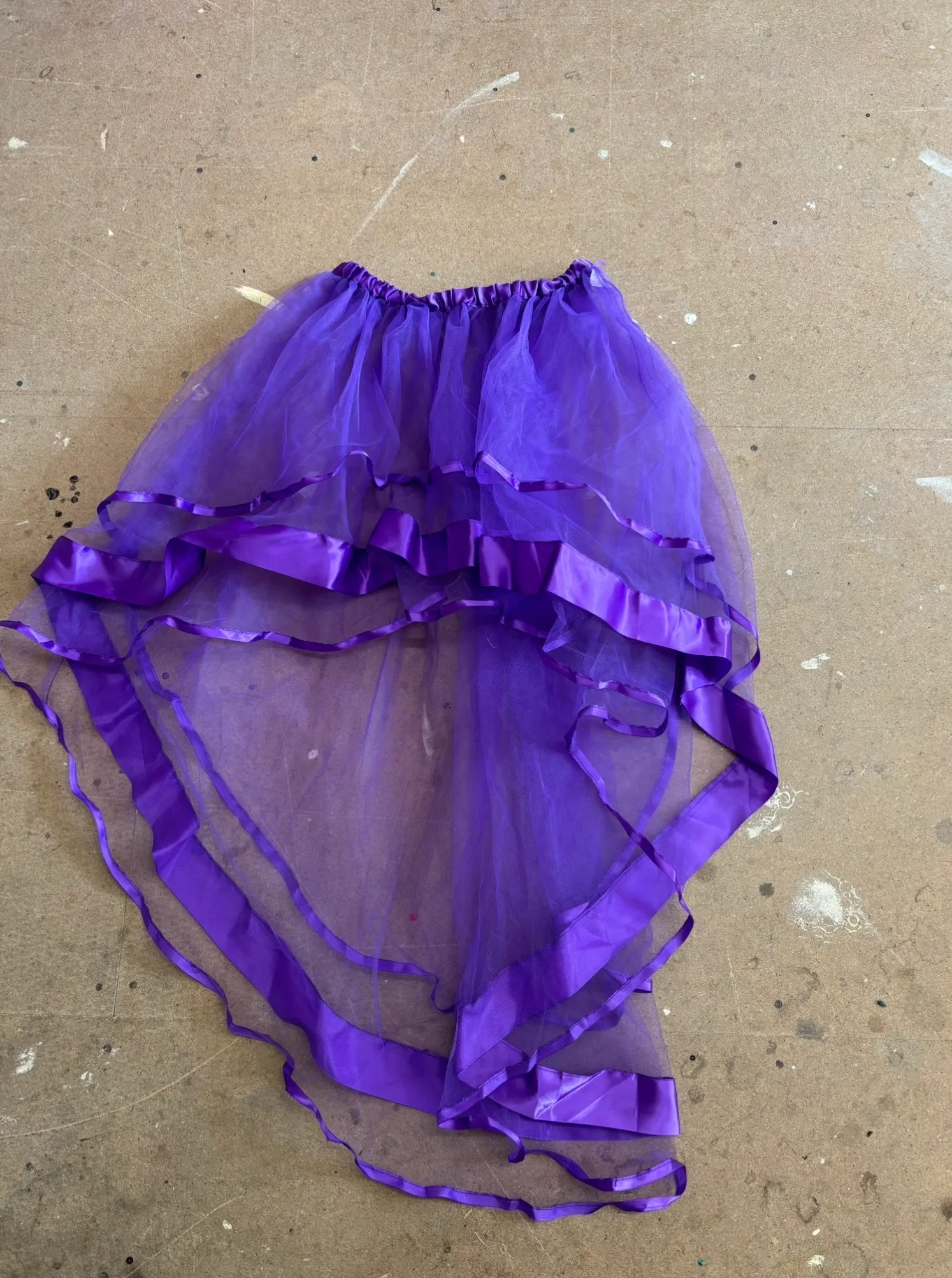 Tutu Skirt- Purple short front, long back