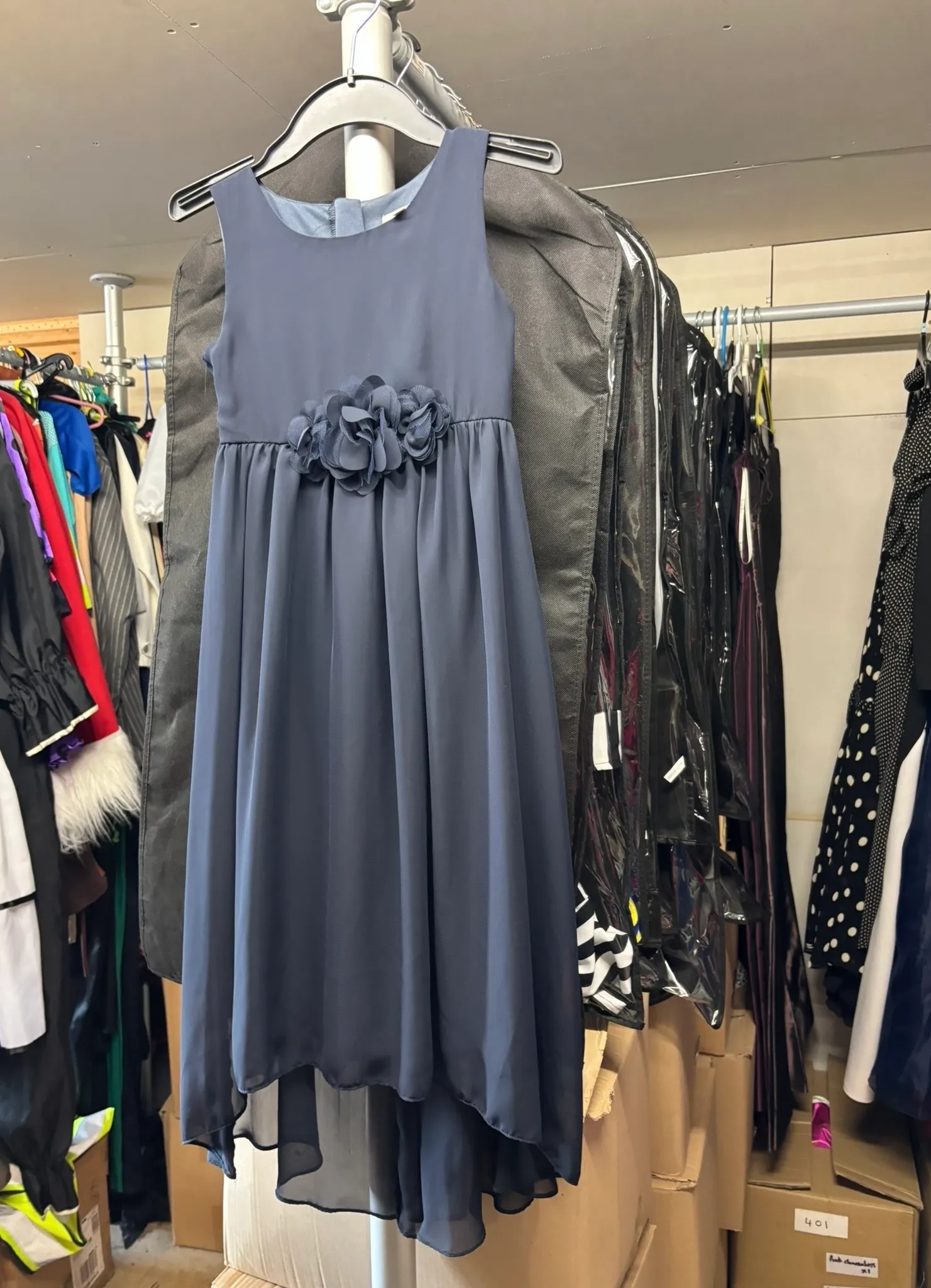 Dress- Navy flower design